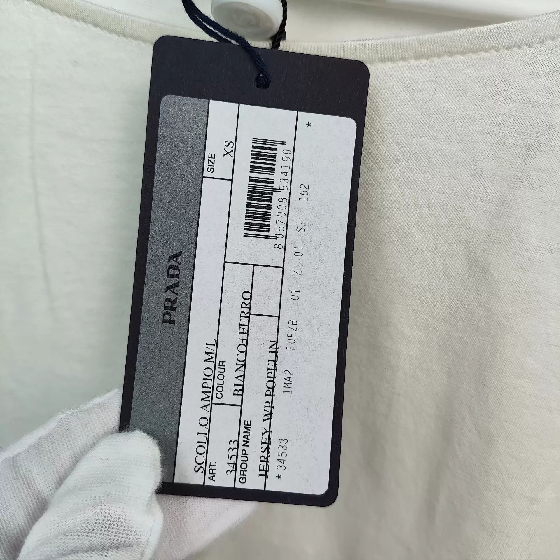Prada Prada Cotton Crewneck Color Blocked Shirt XS Size US XS / EU 42 / 0 - 4 Thumbnail