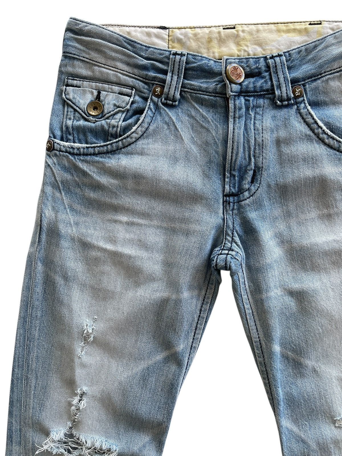 Vintage Vintage Edwin Blue Trip Distressed Flare Denim Size US 32 / EU 48 - 8 Thumbnail