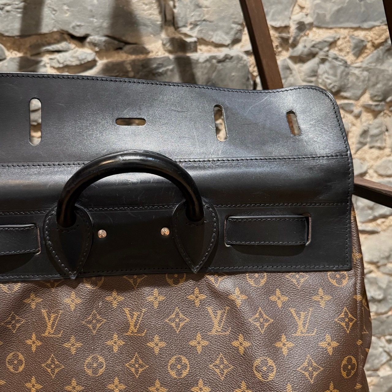 Louis Vuitton Louis Vuitton 2009 Macassar Monogram Steamer 45 Bag Size ONE SIZE - 17 Thumbnail