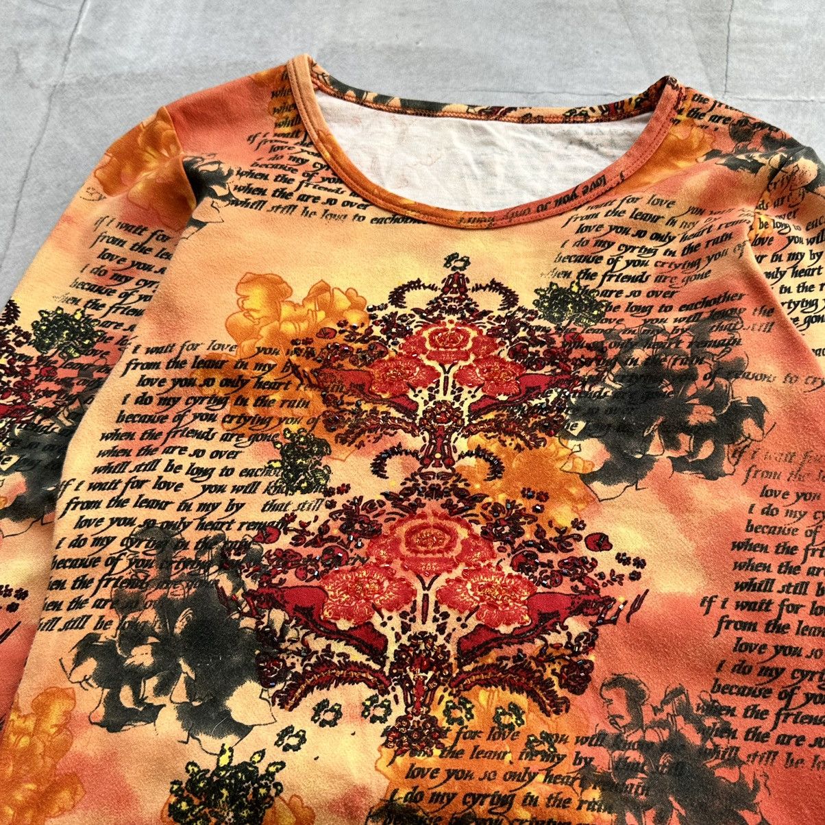 Hysteric Glamour × Undercover 00s Jean Paul Gaultier Style Long Sleeve T Shirt Tee Y2K JPG Size S / US 4 / IT 40 - 8 Thumbnail