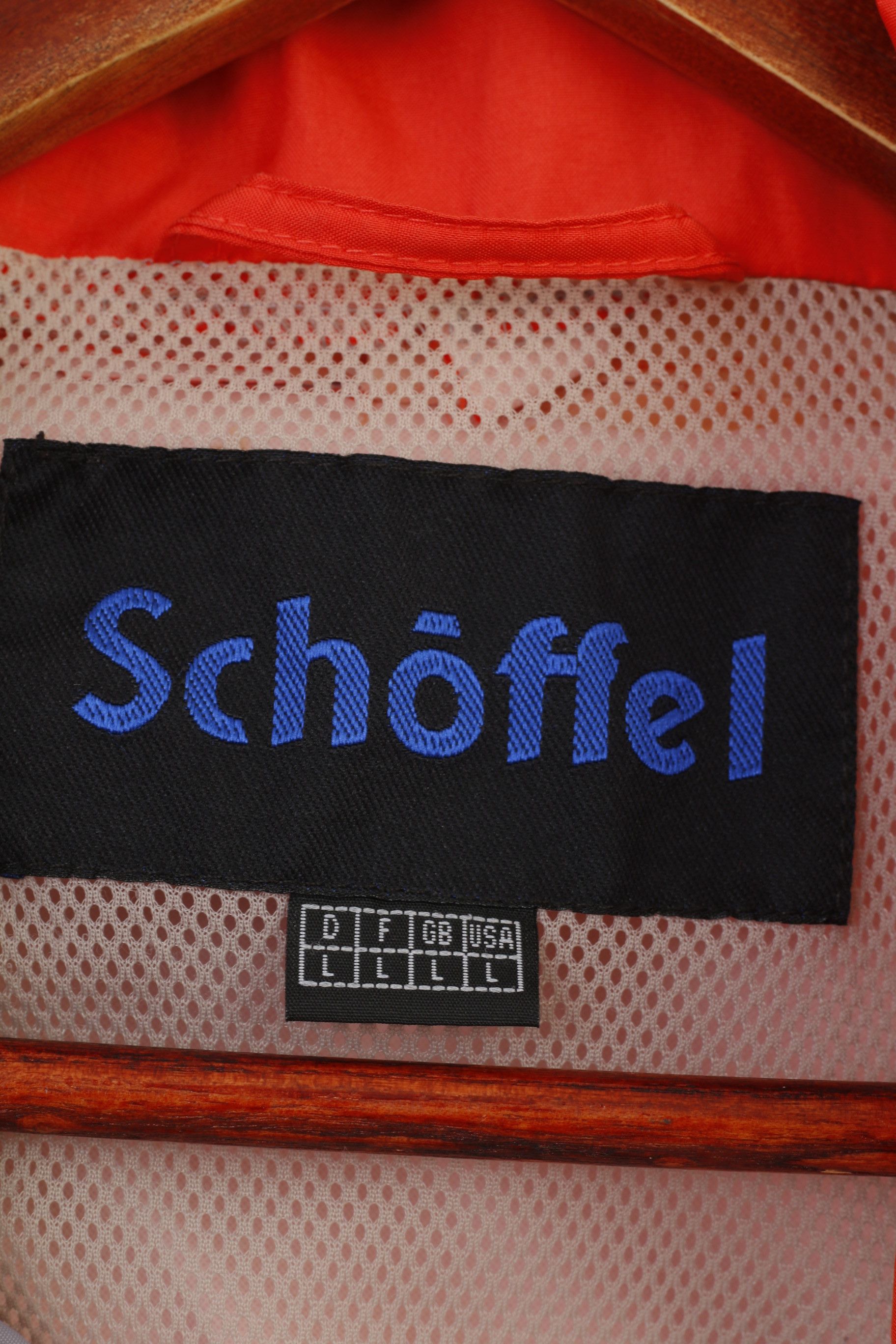 Vintage Schoffel Men L Jacket Orange Hood Full Zipper 0384 Size US L / EU 52-54 / 3 - 5 Thumbnail