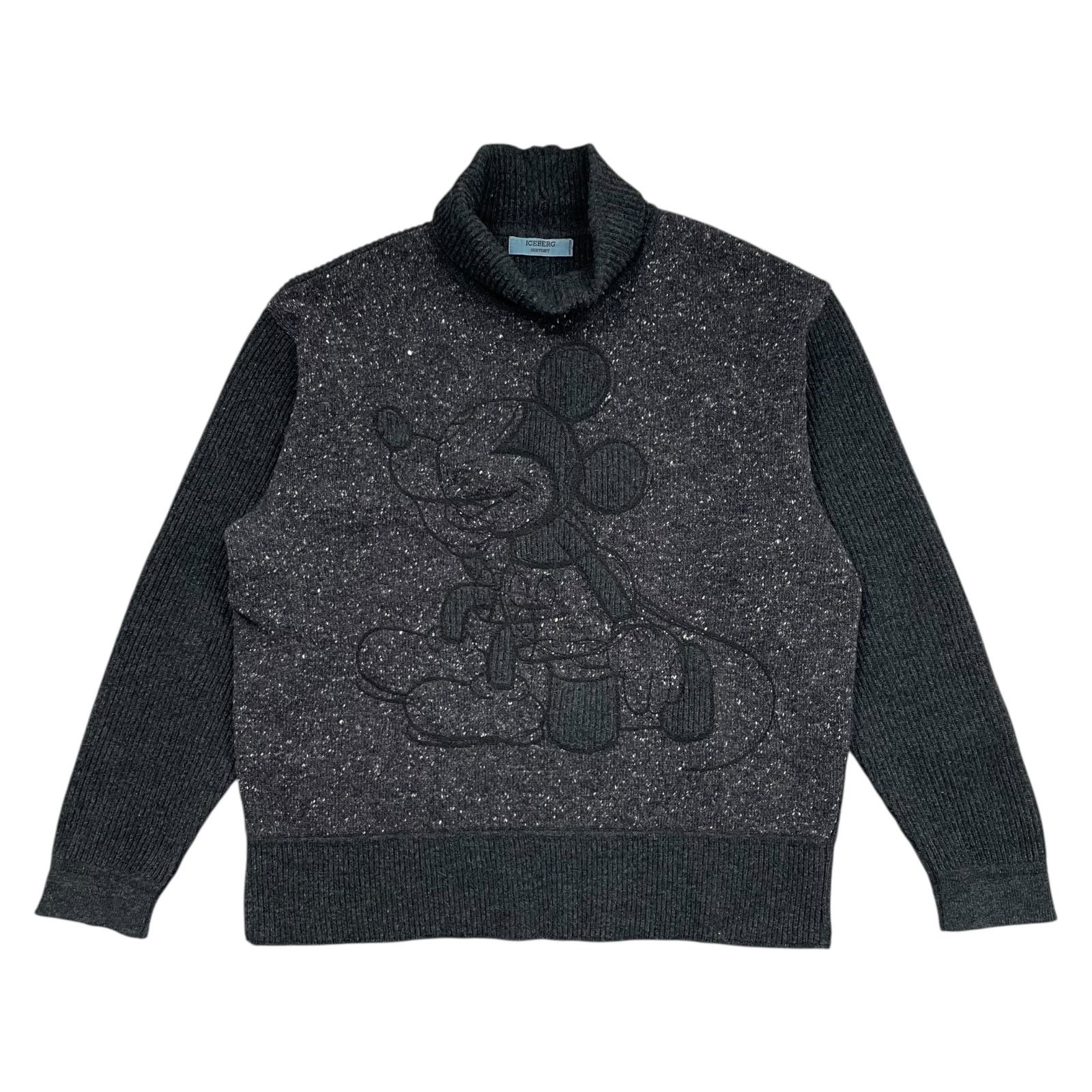 Iceberg VTG 90s DISNEY MICKEY MOUSE TURTLE NECK SWEATER SIZE XL Size US XL / EU 56 / 4 - 1 Thumbnail
