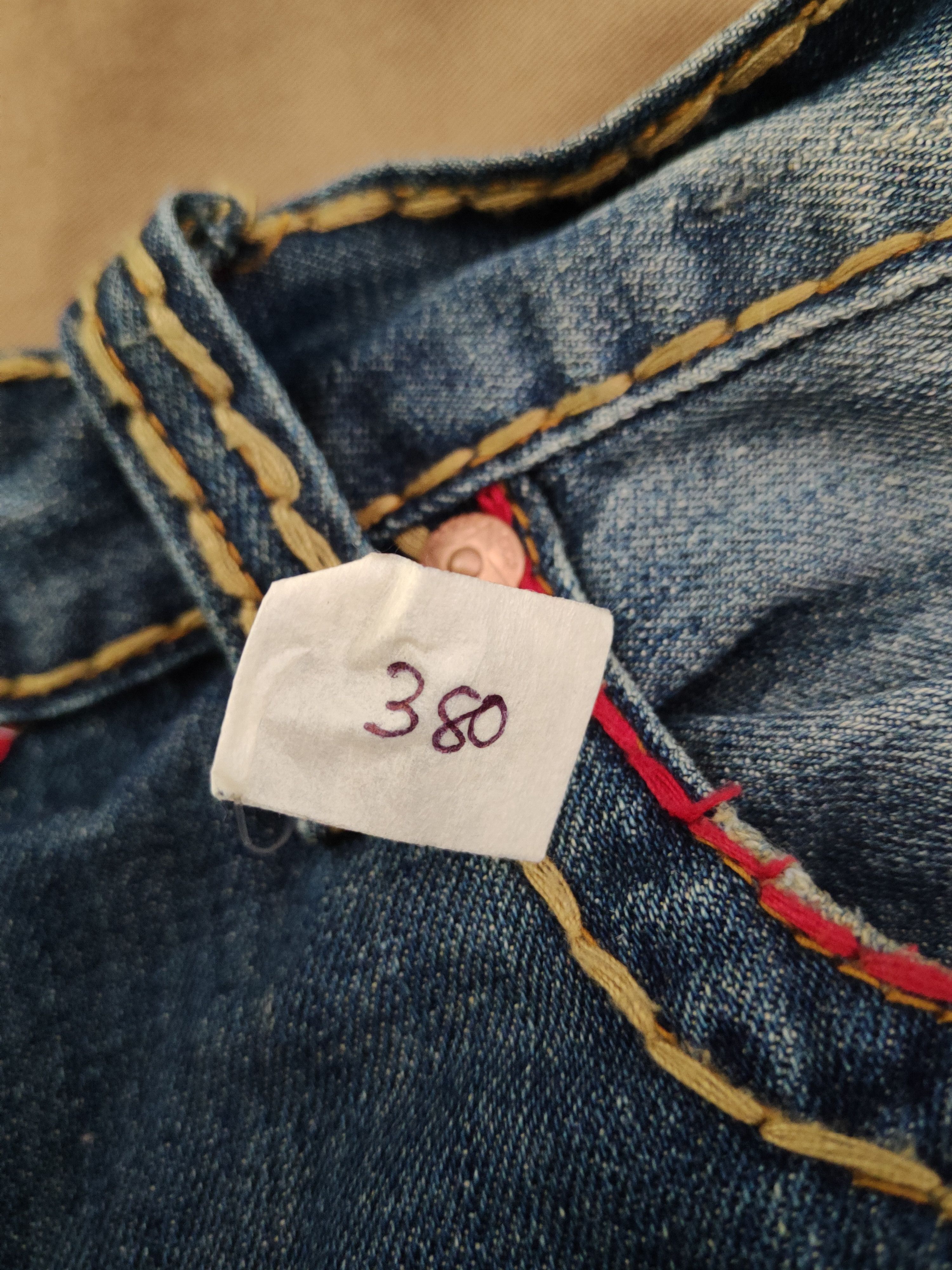 Japanese Brand DL Cstar Blue faded vintage Distressed Ripped Jeans #380 Size US 40 / EU 56 - 23 Thumbnail