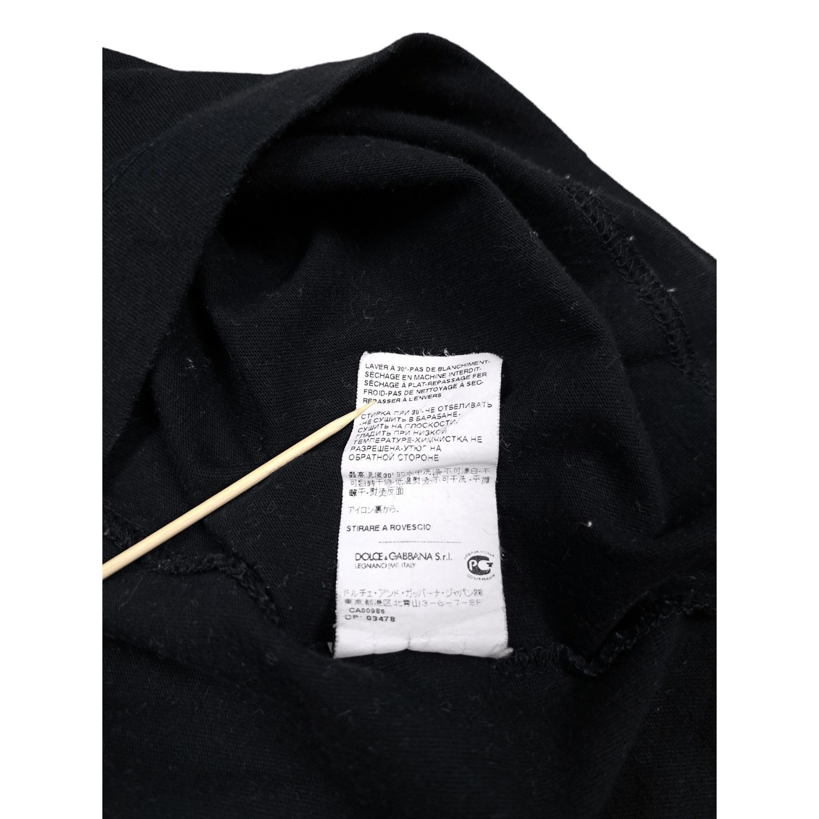 Dolce & Gabbana Dolce&Gabbana Small Logo Black T-shirt Size US S / EU 44-46 / 1 - 7 Thumbnail