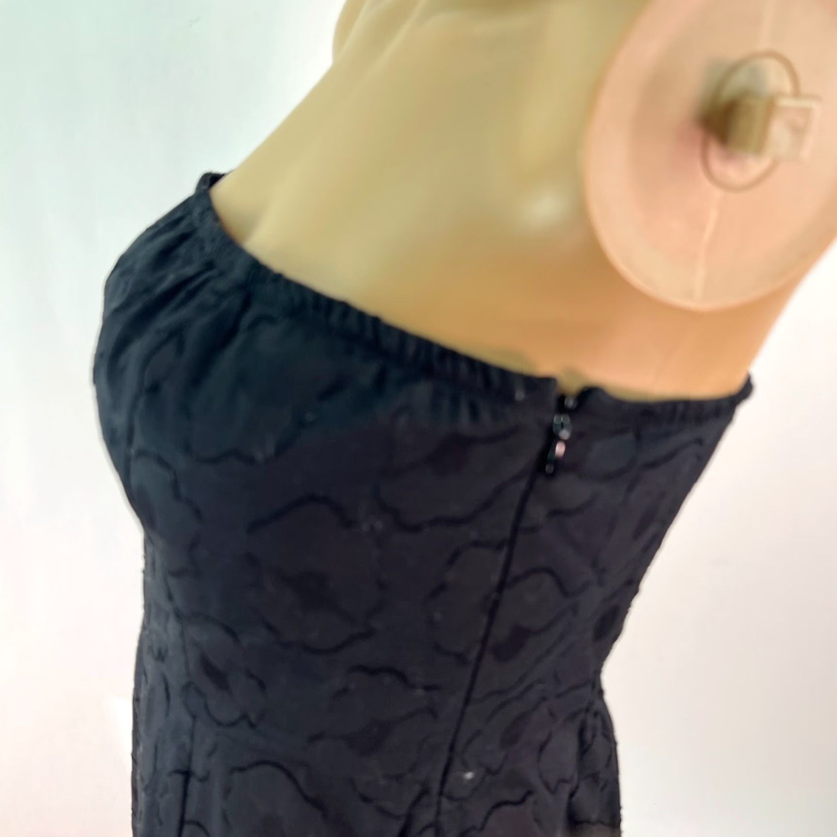 Vintage The Limited Strapless A-Line Dress Size 6 Black Sleeveless Cocktail Classic Womens Size 28" / US 6 / IT 42 - 3 Thumbnail