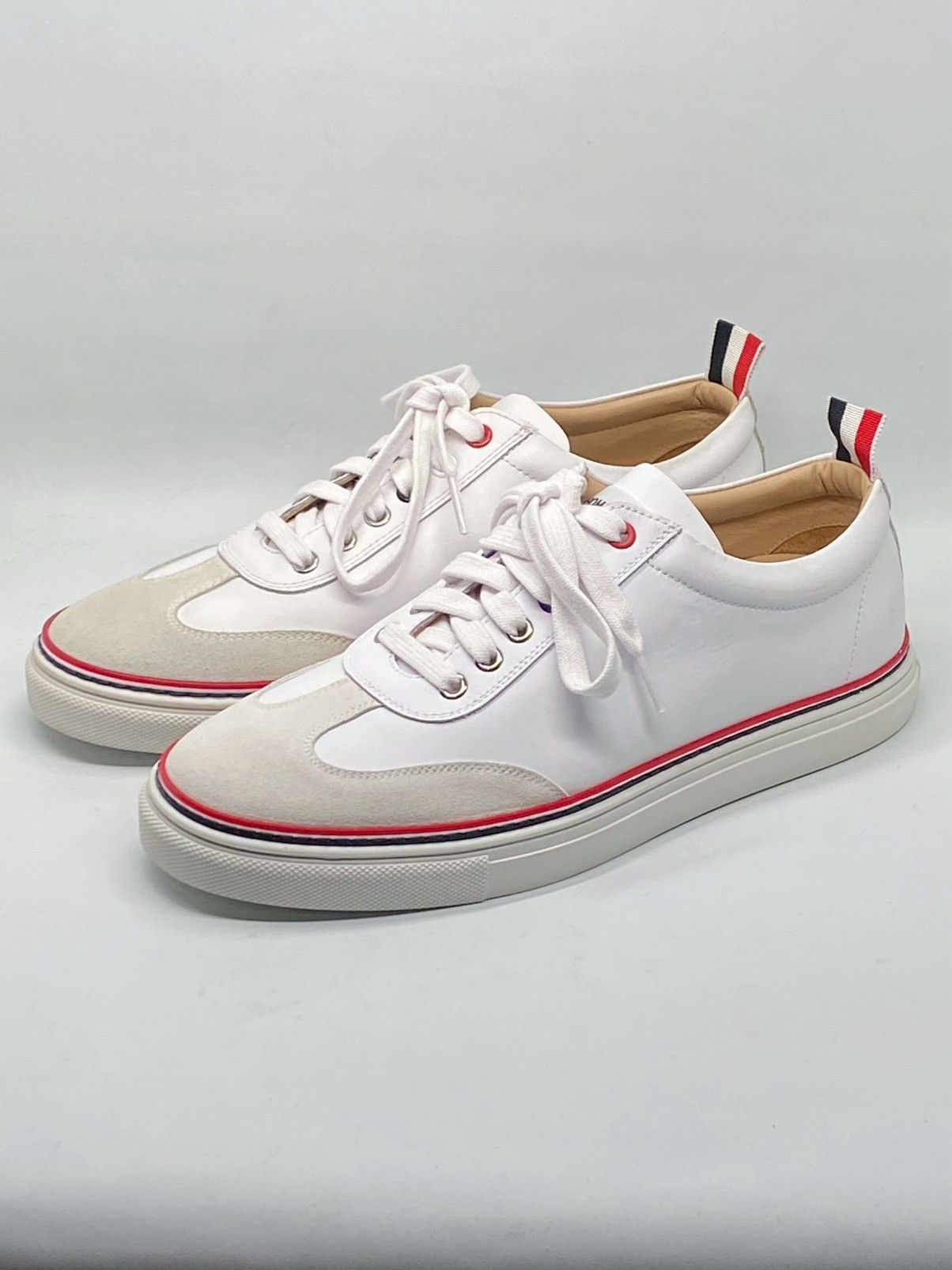 Thom Browne Thom Browne Loe Top Leather Sneakers size 41/us size 8 Size US 8 / EU 41 - 1 Thumbnail