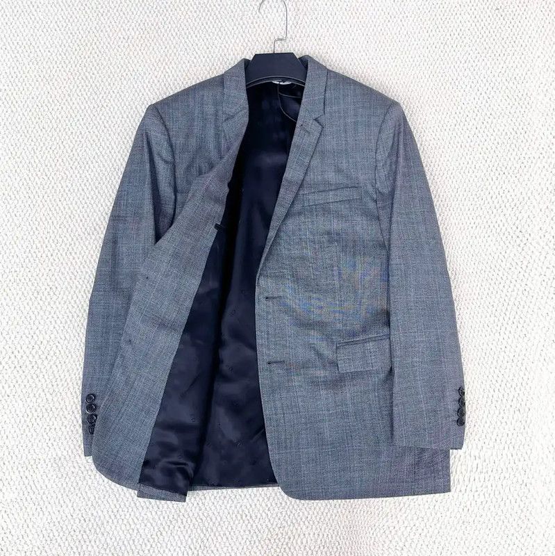 Dior Dior Men's Long Sleeve Gray Wool Blend Coat 0089 Size US XL / EU 56 / 4 - 1 Thumbnail