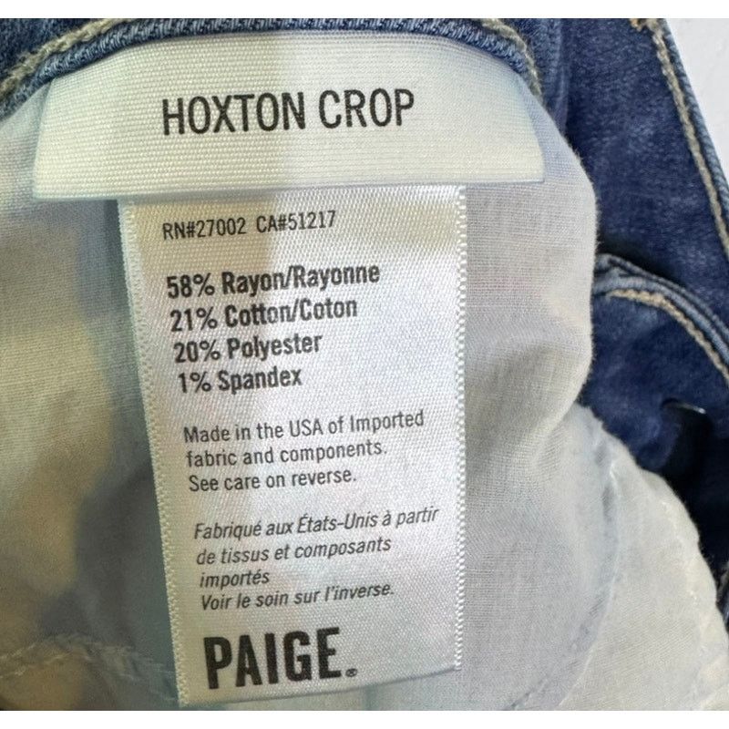 Paige PAIGE Hoxton Crop Skinny Jeans 31 Size 31" - 7 Thumbnail