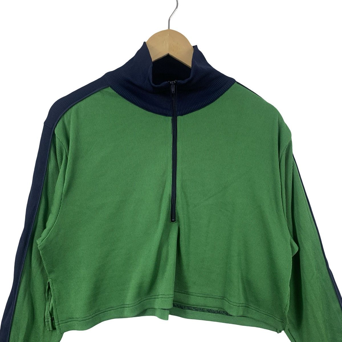 Beams Plus BEAMS BOY Cropped Quarter Zip Knit Pullover Size L / US 10 / IT 46 - 6 Thumbnail