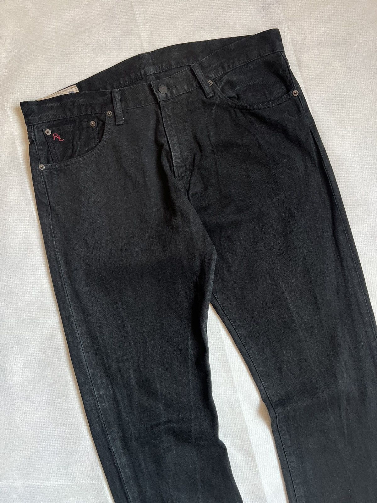 Polo Ralph Lauren Vintage Polo Ralph Lauren RL Black Denim Size US 37 - 3 Thumbnail