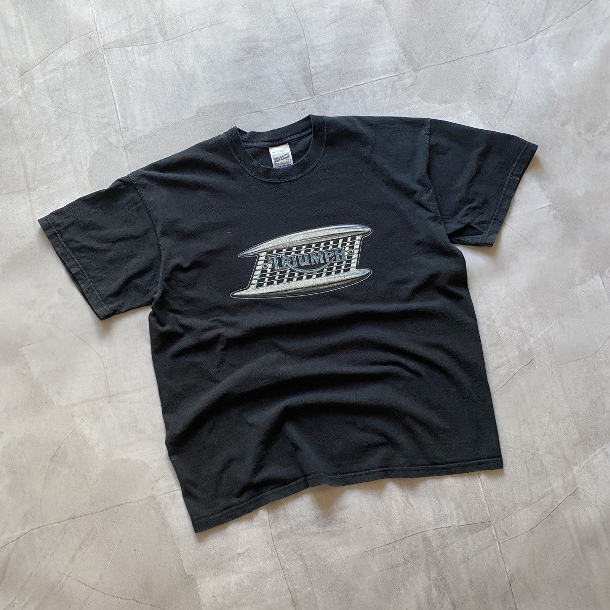 90s Triumph Big Logo Rare Style Harley Davidson T-Shirt Tee