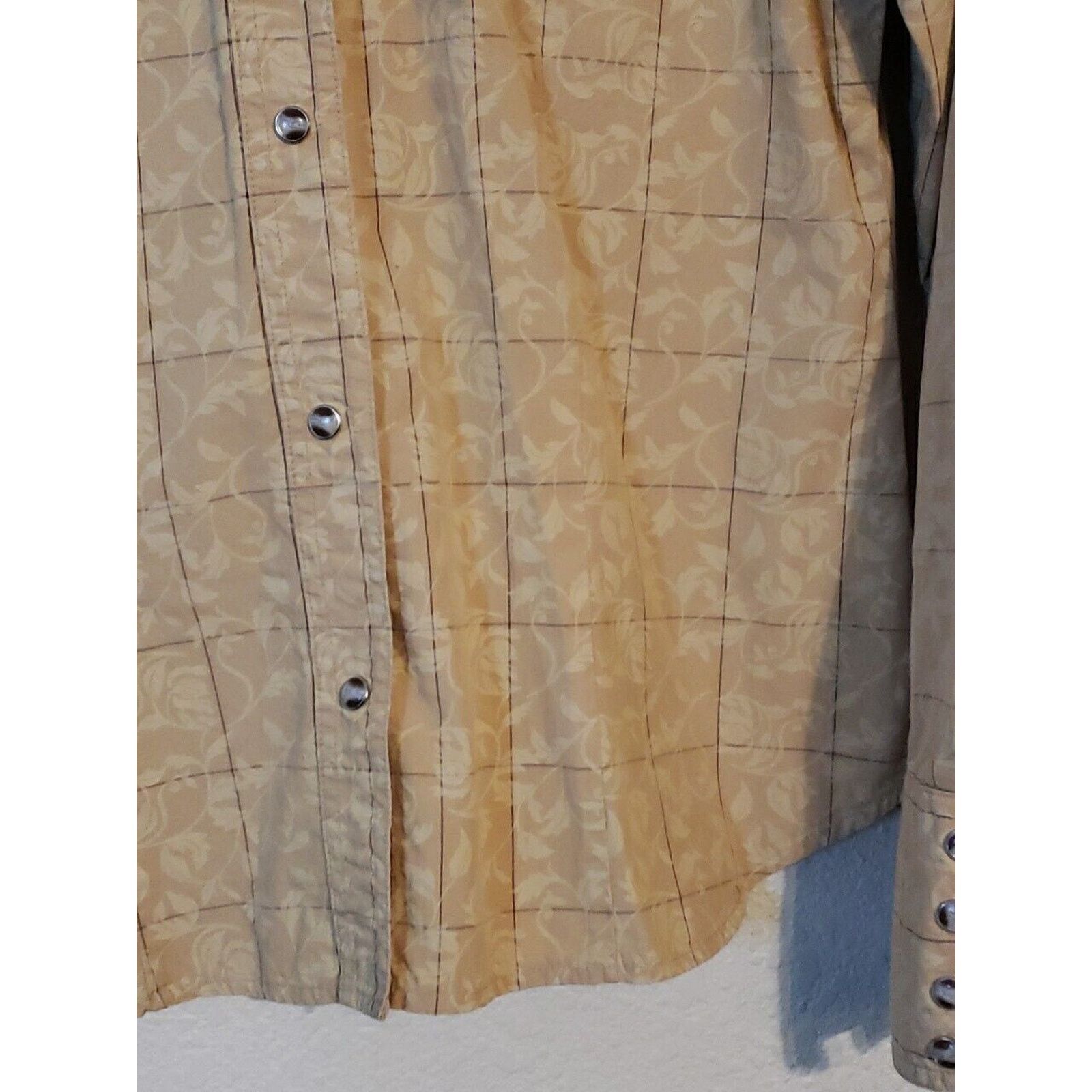 Roper Roper Womens Medium Western PearlSnap Shirt Floral Vines Size M / US 6-8 / IT 42-44 - 13 Thumbnail