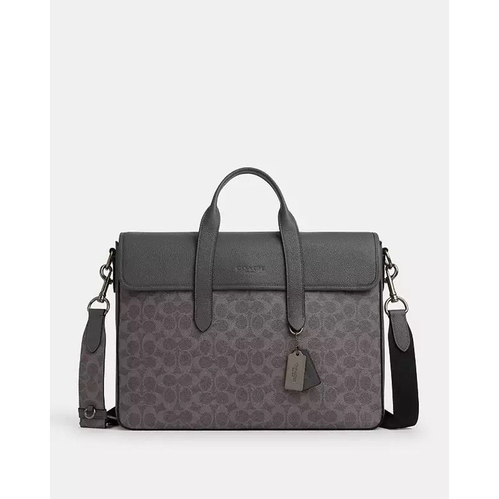 Coach NWT Coach Sullivan Portfolio Brief Canvas cz402 Gunmetal Size ONE SIZE - 7 Thumbnail