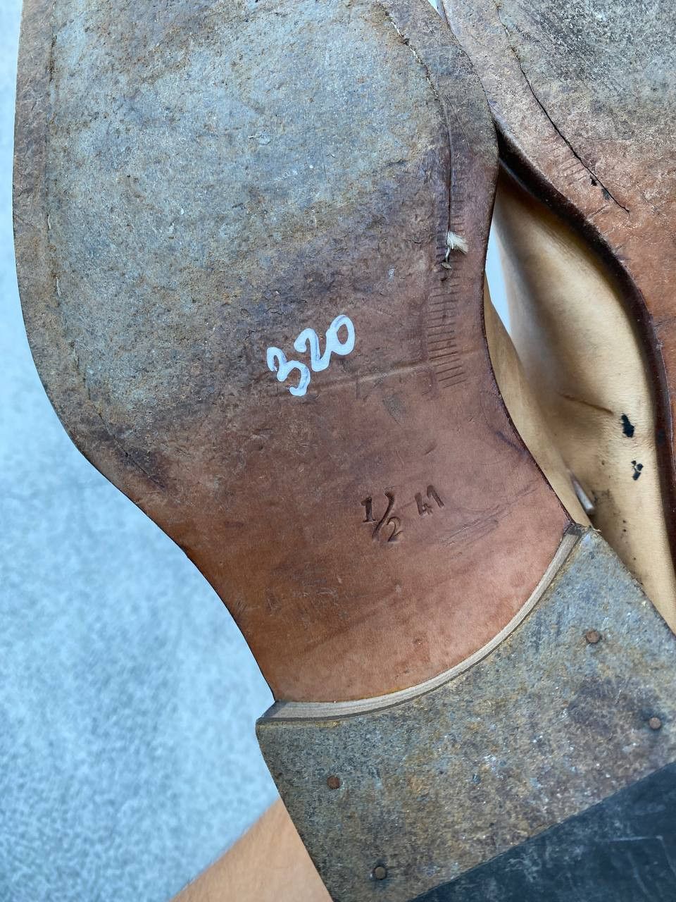 If Six Was Nine Italian Vintage Guidi style Leather Faded Shoes Size US 8 / EU 41 - 20 Thumbnail