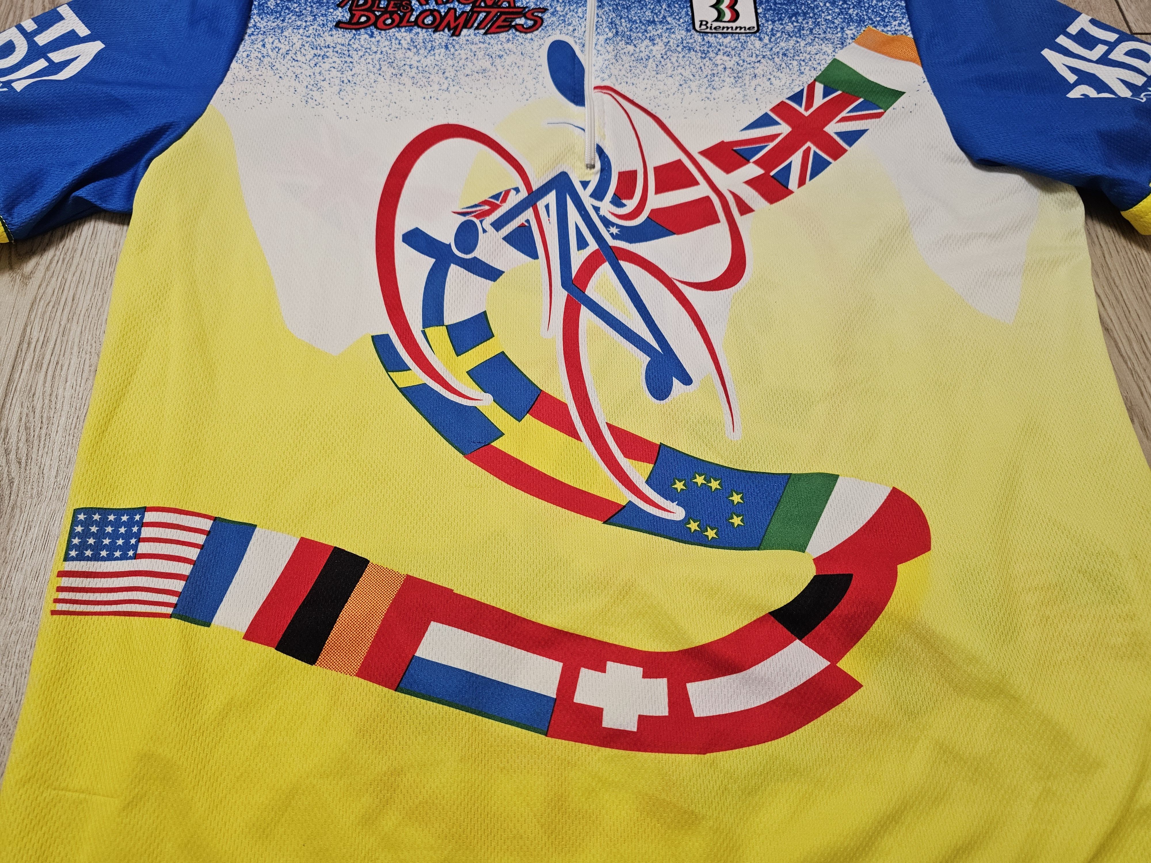 All Sport × Vintage BIEMME CYCLING JERSEY VINTAGE 90s MARATONA DLES DOLOMITES Size US XL / EU 56 / 4 - 4 Thumbnail