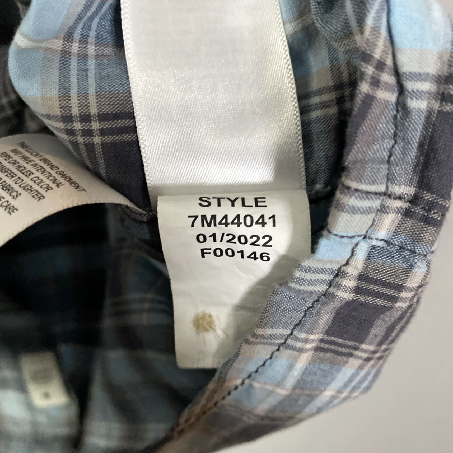 Lucky Brand Lucky Brand Mens Button-Up Shirt Large Classic Fit L Blue Short Sleeve Shirt Mens Womens Girls? Size US L / EU 52-54 / 3 - 5 Thumbnail