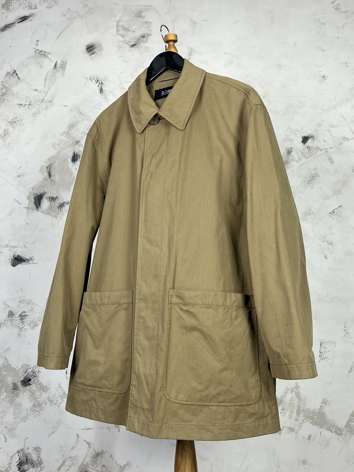 Hugo Boss Vintage Hugo Boss Trench Coat Jacket Size M - L 48 Size US L / EU 52-54 / 3 - 1 Thumbnail
