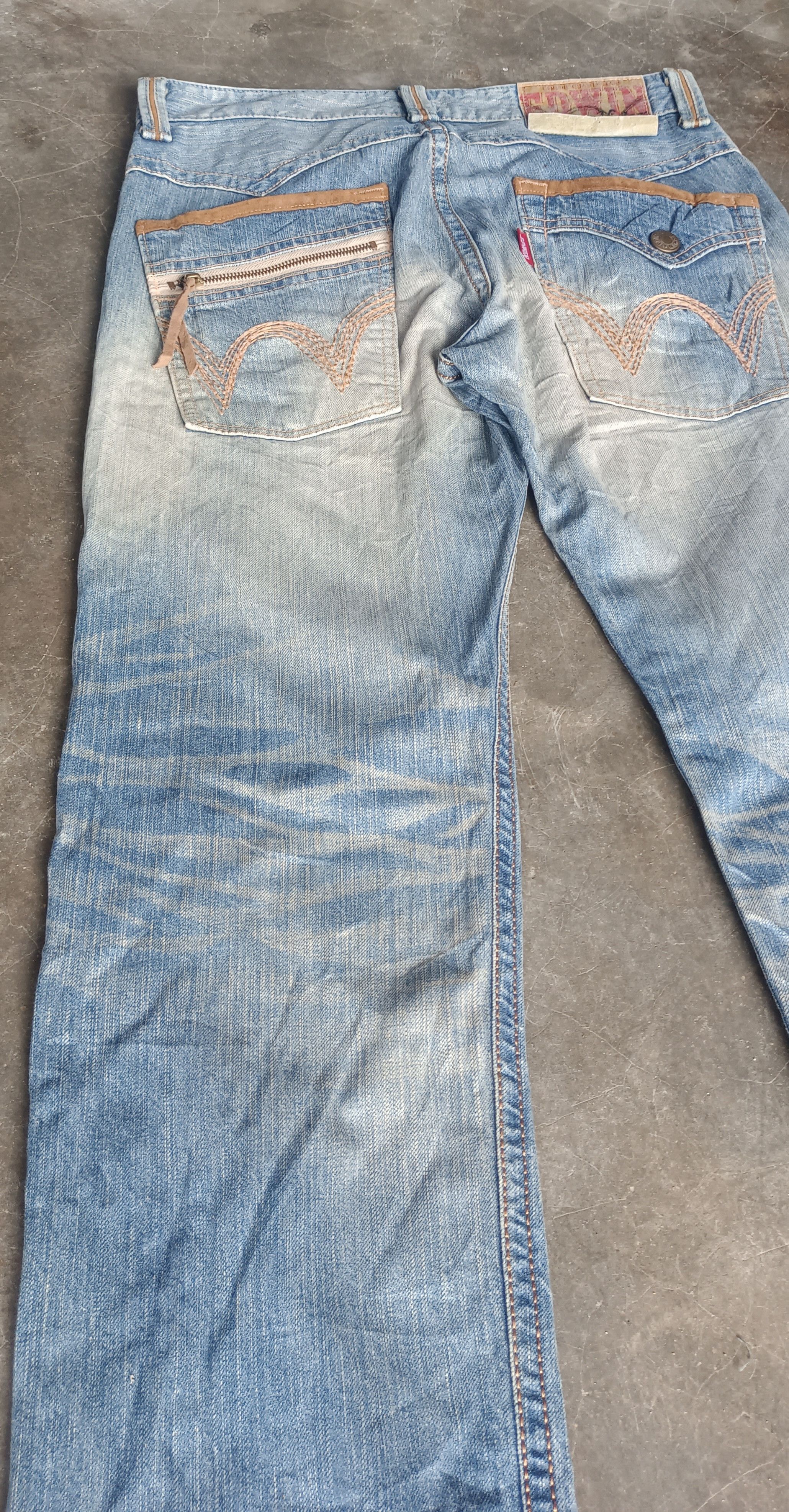 Edwin Steals🔥 Vintage Edwin XV Mud Wash Loose Jeans Size US 34 / EU 50 - 12 Thumbnail