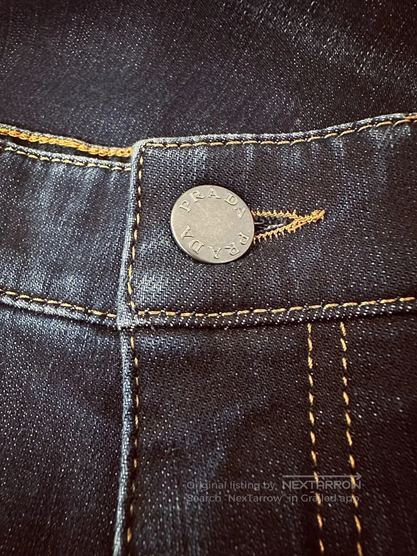 Prada PRADA Dark Blue Jeans Size 31. Size 31" - 3 Thumbnail