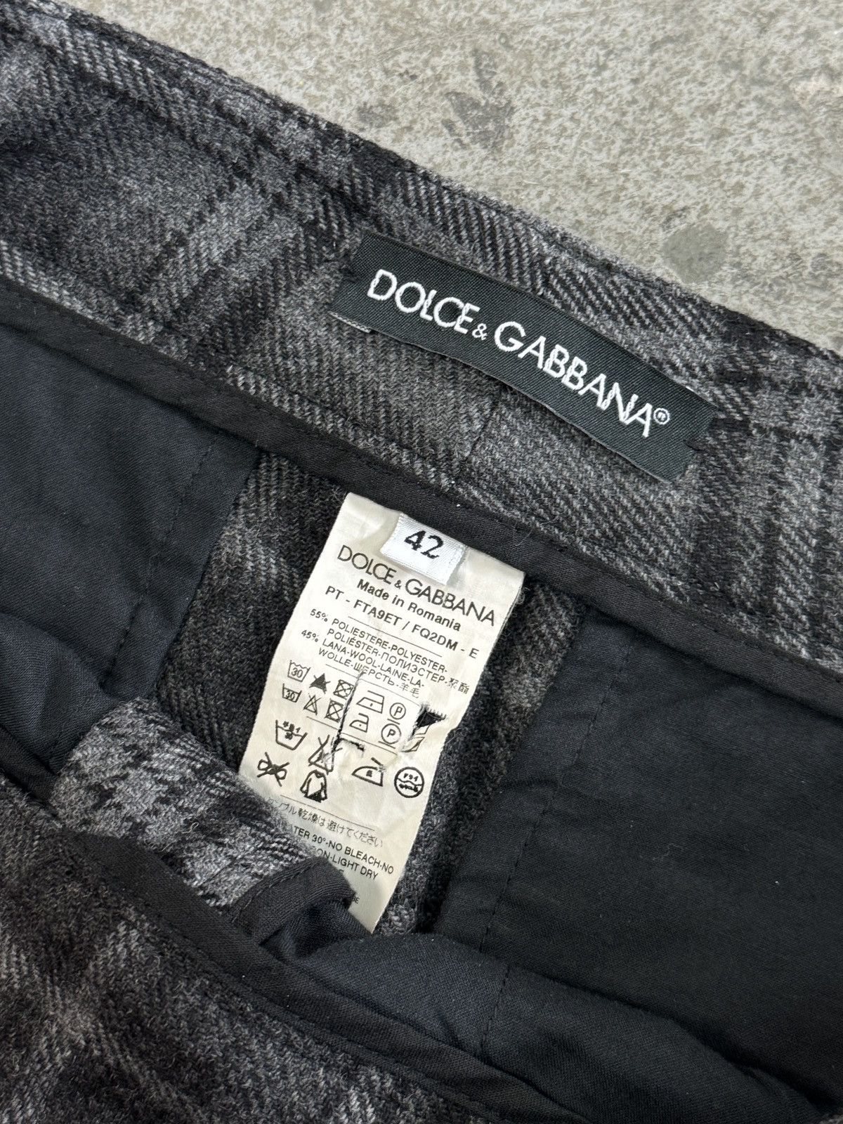 Dolce & Gabbana Dolce&Gabbana Women Wool Bootcut Pants Size 29" - 4 Thumbnail