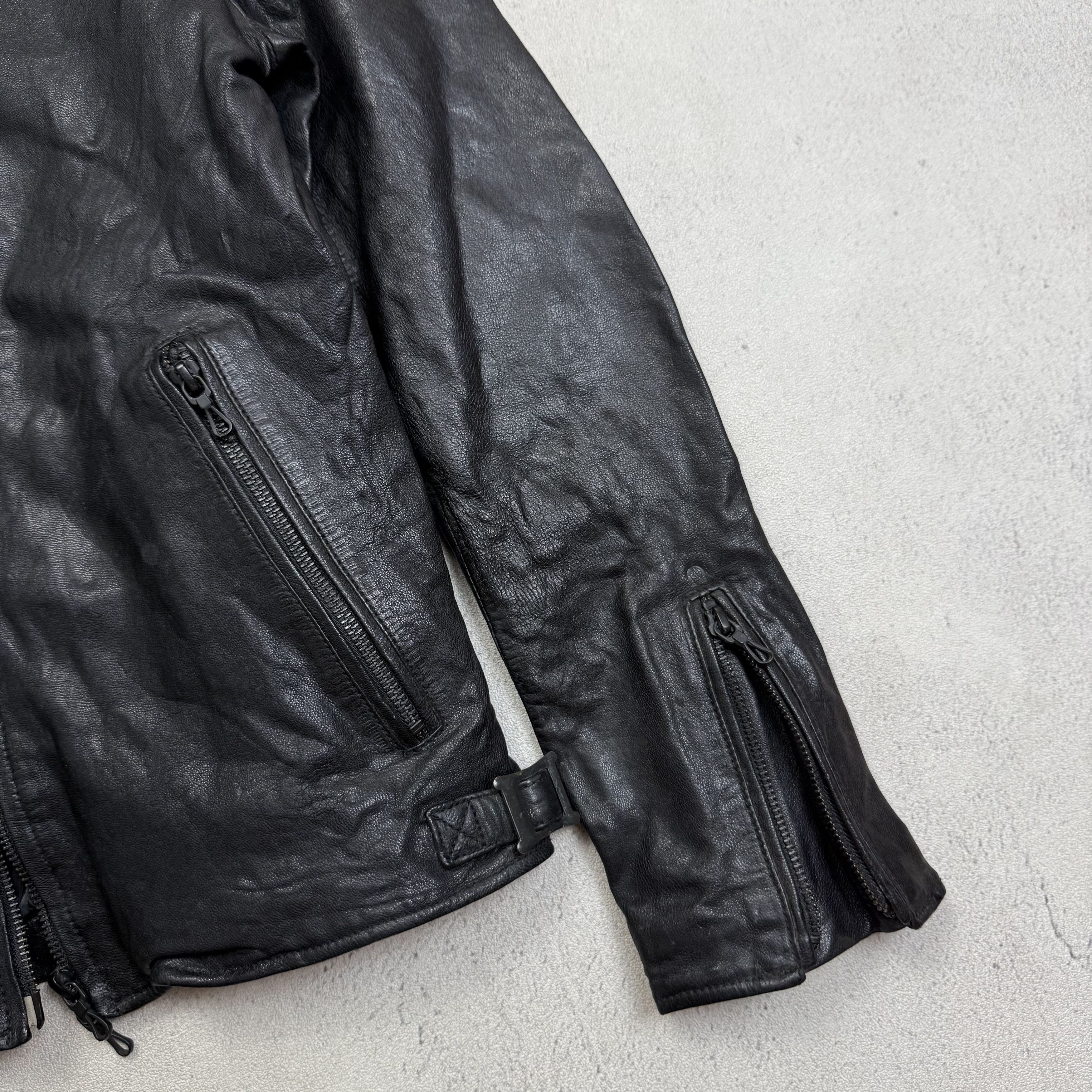 Japanese Brand Nano Universe Leather Biker Jacket Size US M / EU 48-50 / 2 - 4 Thumbnail