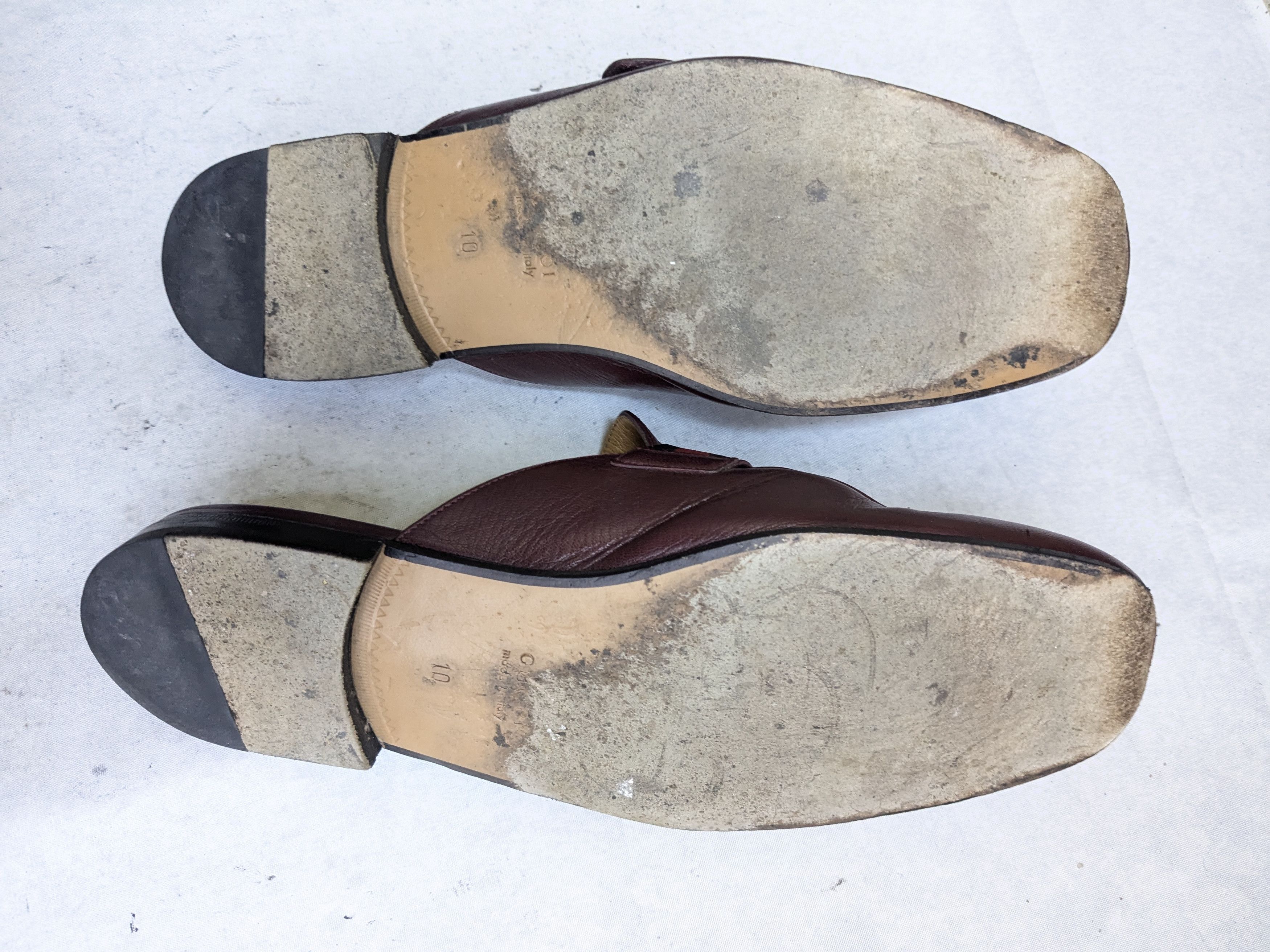 Gucci Gucci Princetown Loafers Burgundy Leather 10.5 GG Size US 10.5 / EU 43-44 - 11 Thumbnail