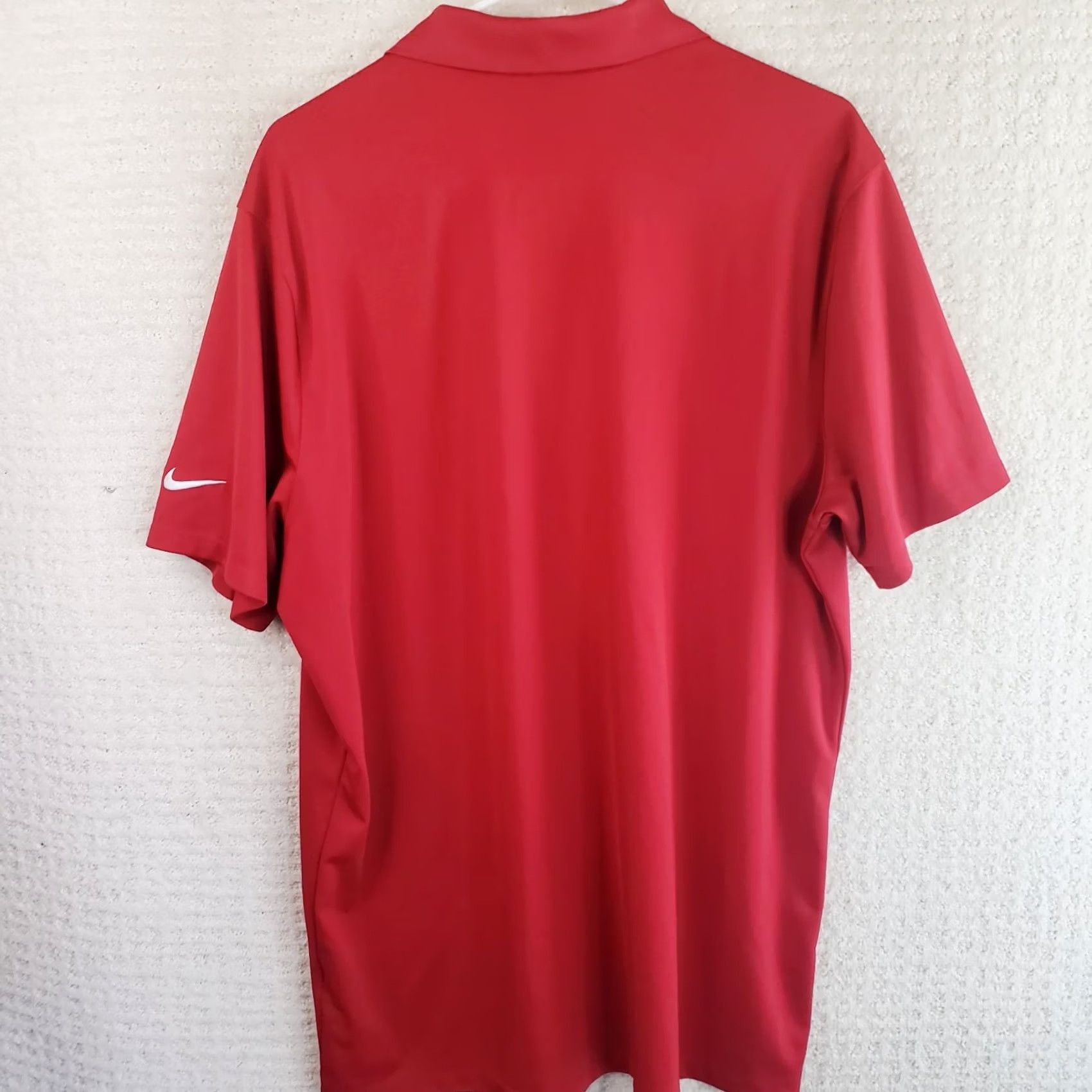 Nike Nike Golf Polo Shirt Mens XL Red Dri-Fit Swoosh Performance Regular Fit Short Sleeve Button Collar Polo Nike Golf Size US XL / EU 56 / 4 - 4 Thumbnail
