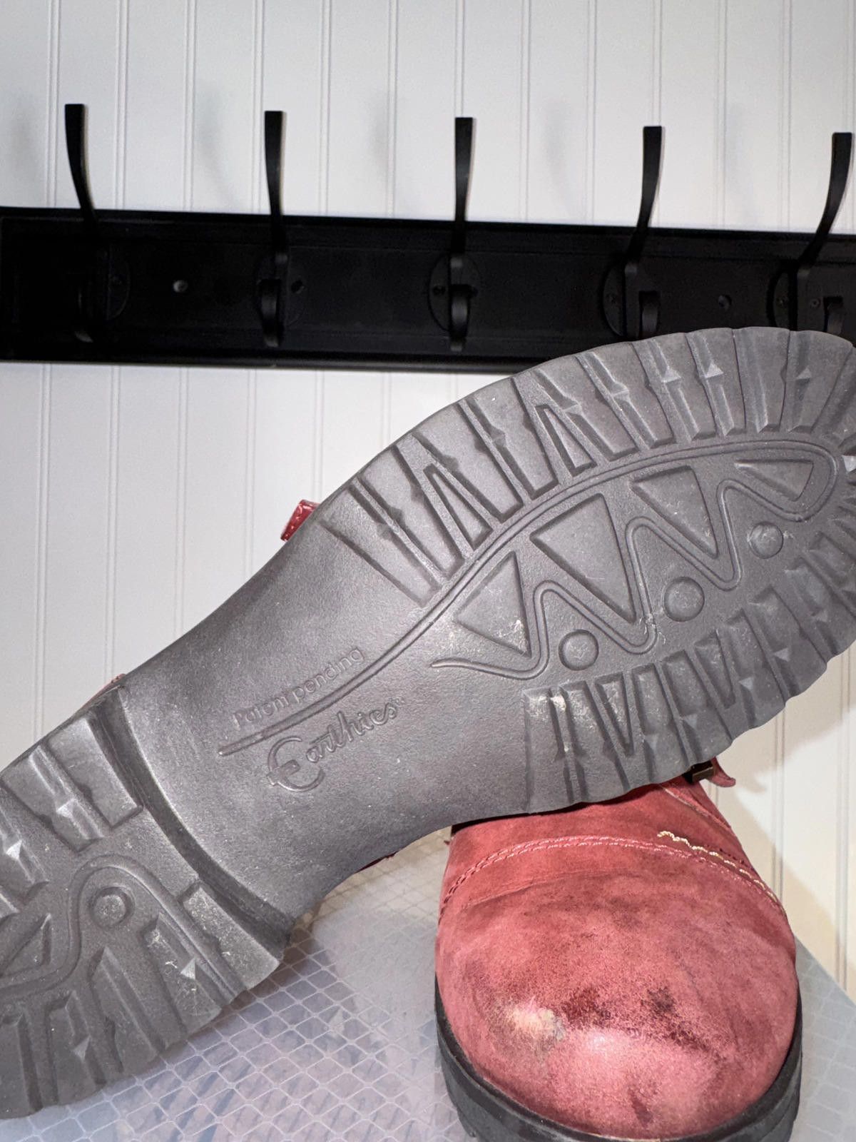 Other Earthies Carlow Red Buckle Strap Ankle Boots Size US 8.5 / IT 38.5 - 4 Thumbnail