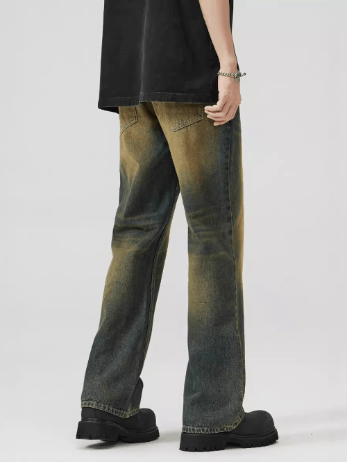 Japanese Brand × Jean American style washed wide leg flared baggy jeans Size US 32 / EU 48 - 4 Thumbnail