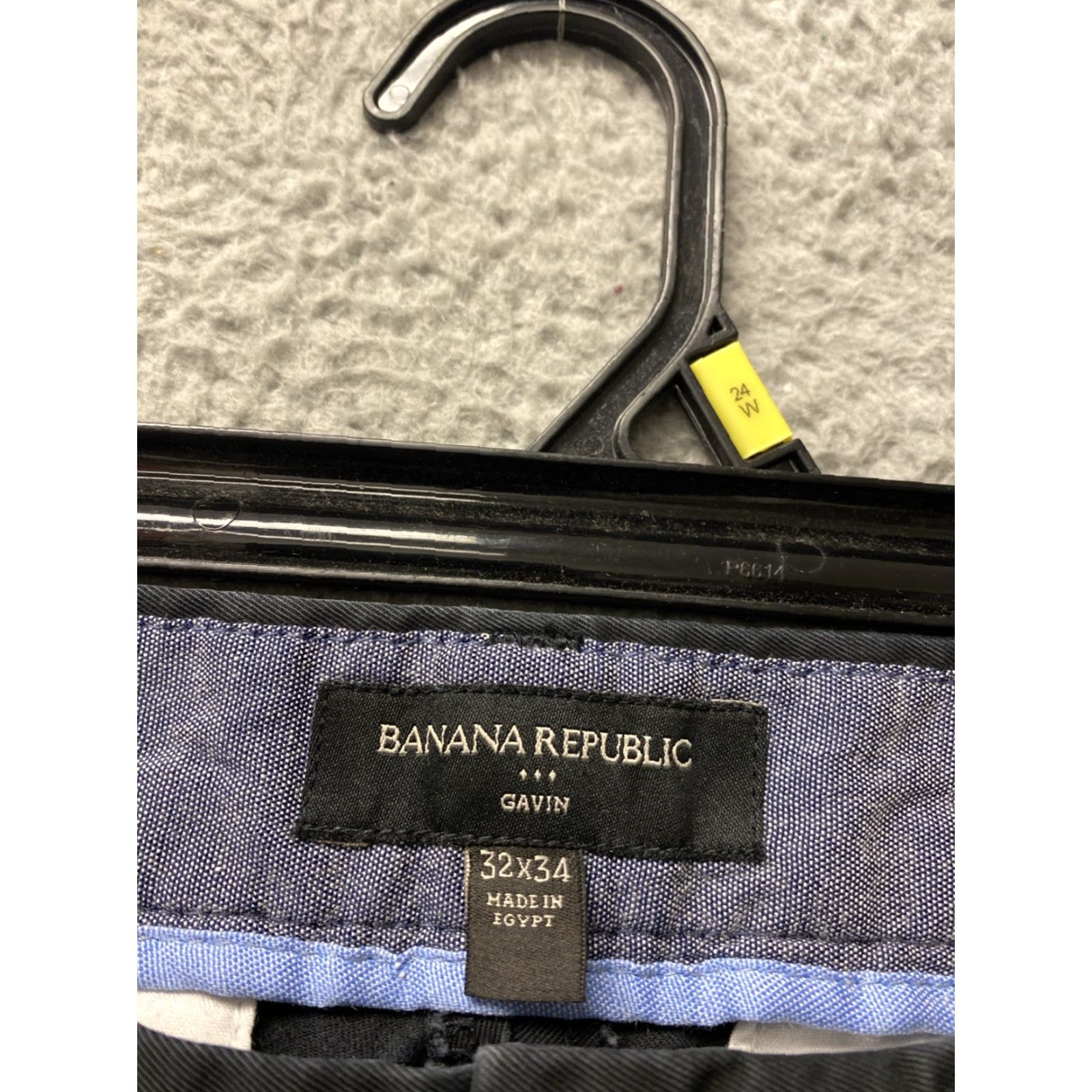 Banana Republic Banana Republic Chino Pants Men's 32x34 Slim Flat Front 5-Pocket Cotton Black Gavin Modern Casual Slim-Fit 34 Inseam Mens Size US 32 / EU 48 - 3 Thumbnail