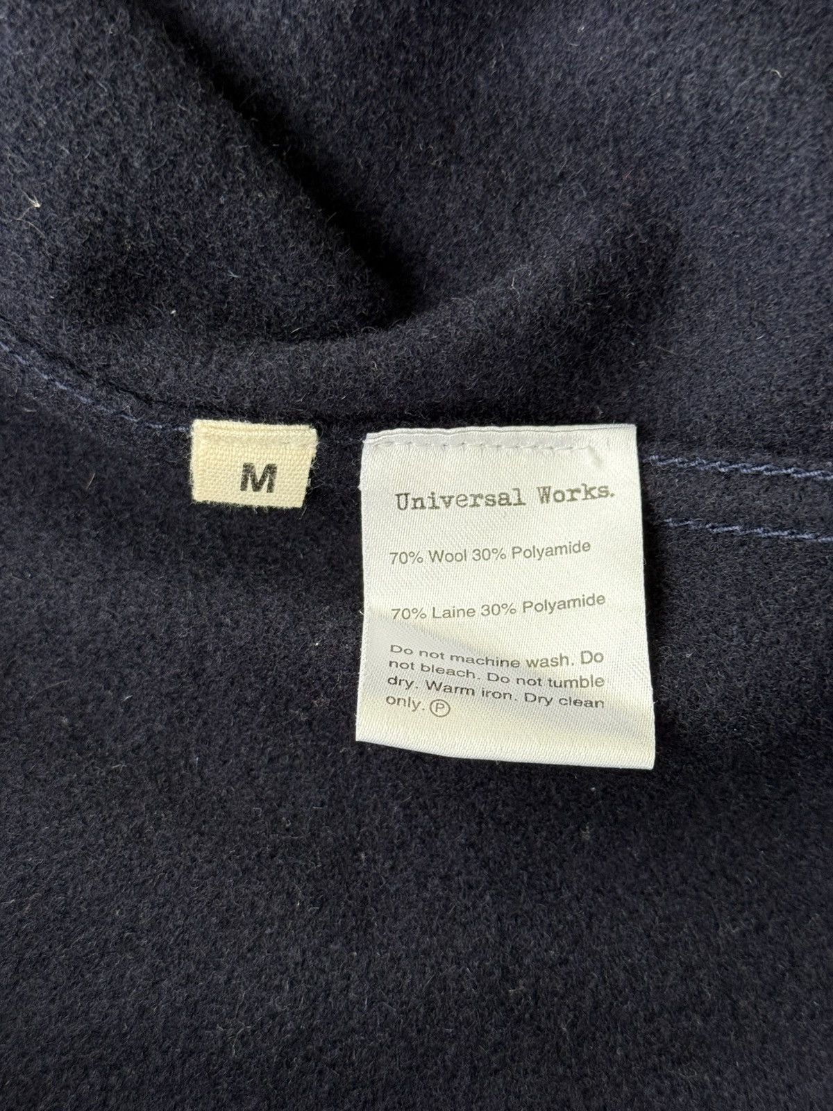 Universal Works Universal Works Cruiser Jacket Mowbray Navy Wool Size: M Size US M / EU 48-50 / 2 - 9 Thumbnail