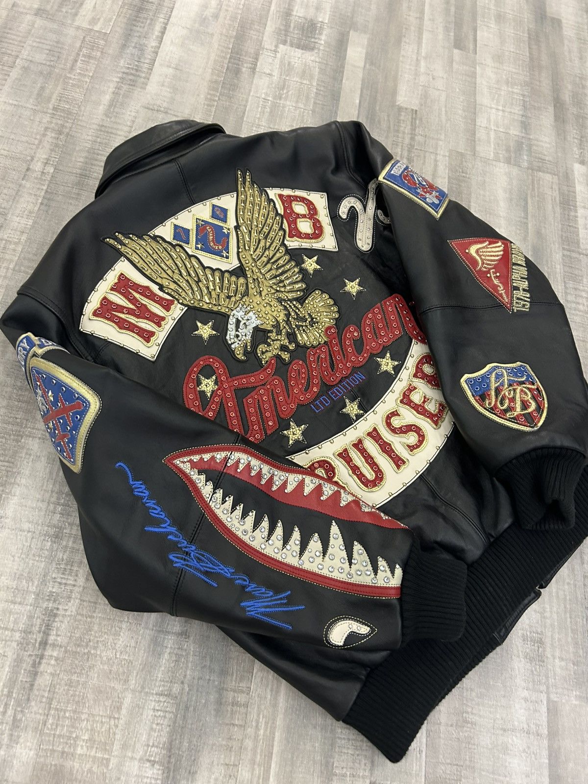 Pelle Pelle Pelle Pelle American Bruiser Leather Jacket Size US XL / EU 56 / 4 - 7 Thumbnail