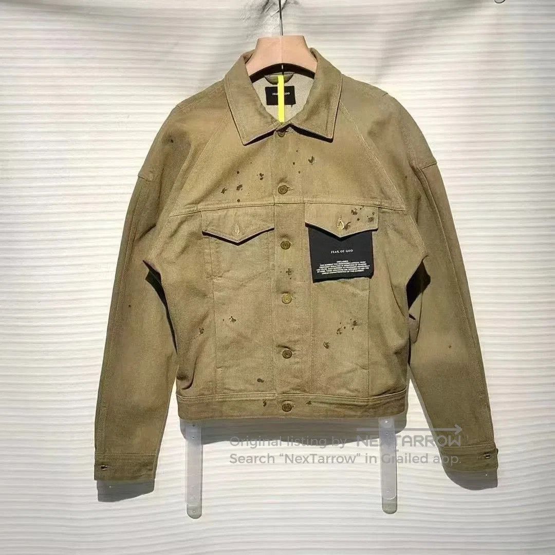 Fear of God Fear of God Distressed Denim Jacket. Size US S / EU 44-46 / 1 - 1 Thumbnail