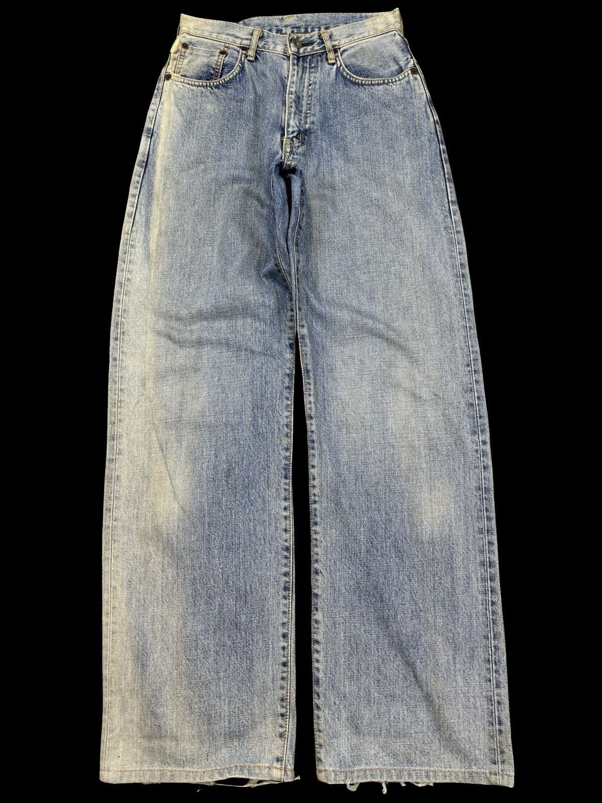 Edwin 💥Thrashed💥Vintage Edwin Wide Baggy Selvedge Denim F974 Size US 26 / EU 42 - 1 Thumbnail