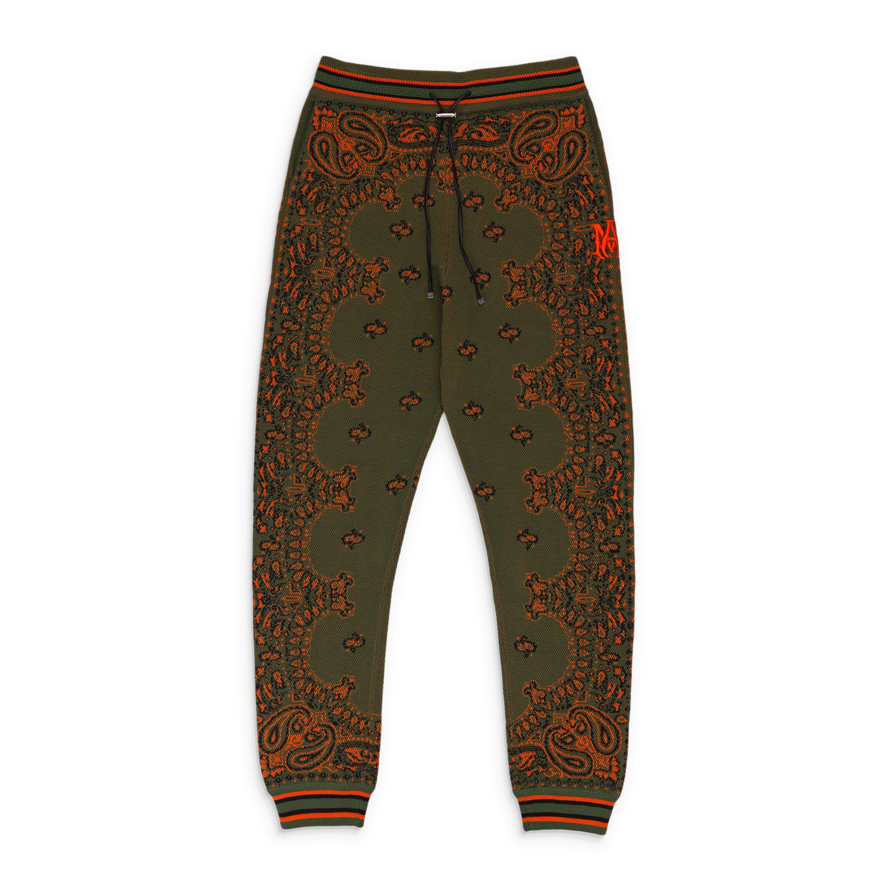 GREEN/ORANGE BANDANA B-BALL SWEATPANTS SIZE XS