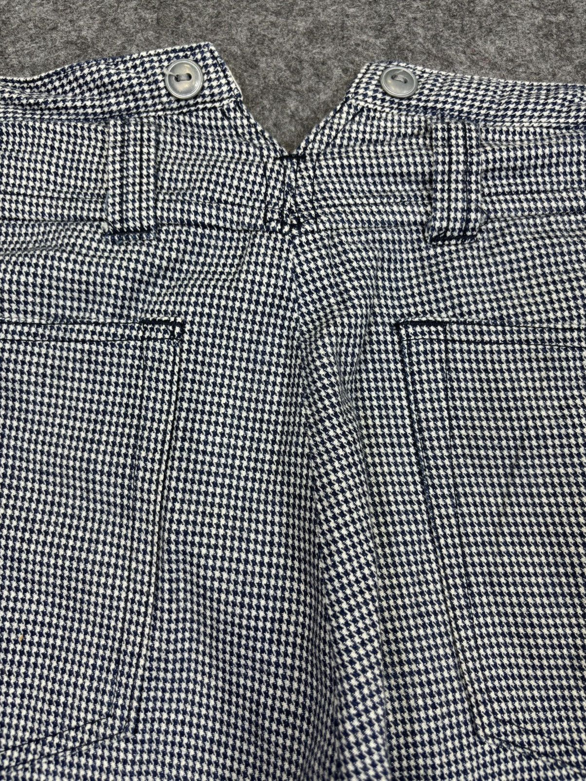 Japanese Brand Gaijin Made Fish Tail Houndstooth Pattern Pant F813 Size US 32 / EU 48 - 9 Thumbnail
