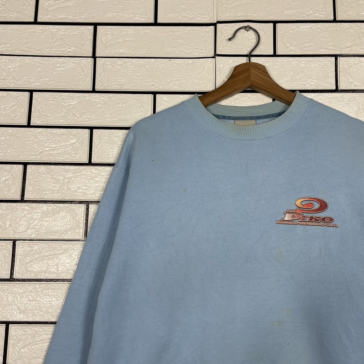 Japanese Brand Piko Hawaian Big Logo Surf Crewneck Sweatshirt Size US M / EU 48-50 / 2 - 5 Thumbnail