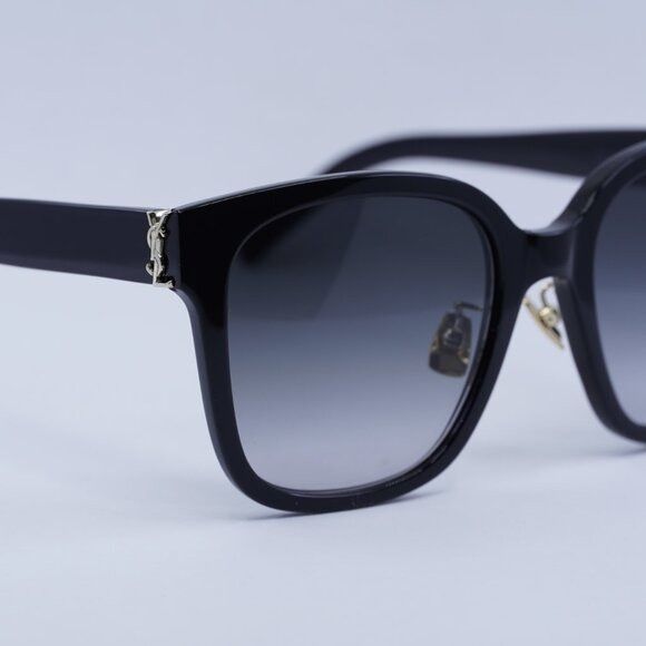 Saint Laurent Paris Saint Laurent SLM105/F 002 Sunglasses Black Square Frame Size ONE SIZE - 5 Thumbnail