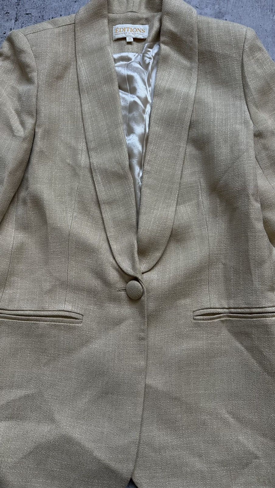 Sezane Women's Editions Sezane Vintage Classic Blazer Size XS / US 0-2 / IT 36-38 - 6 Thumbnail