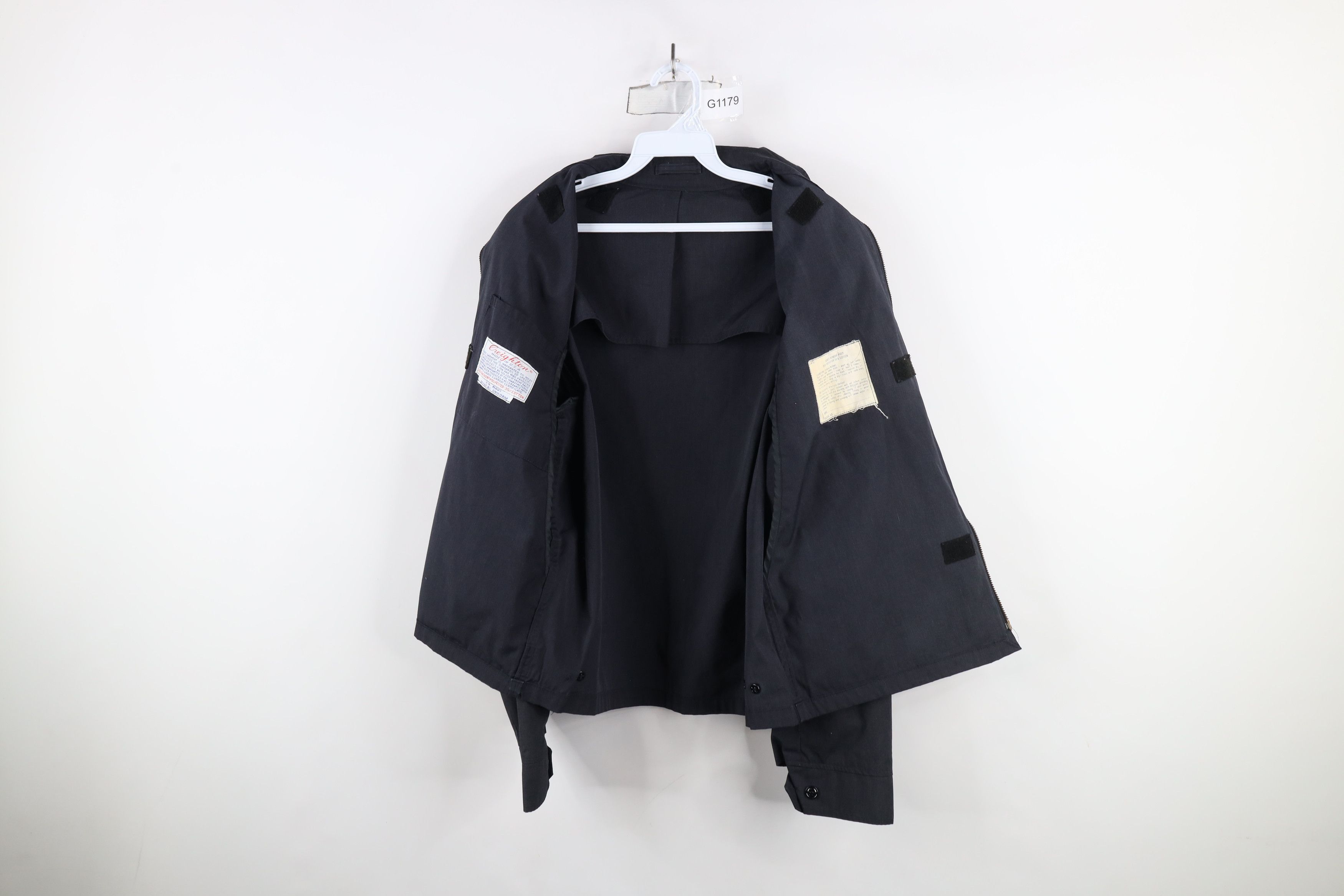 Vintage Vintage 70s 80s Military Officer Windbreaker Jacket Blue USA Size US L / EU 52-54 / 3 - 7 Thumbnail
