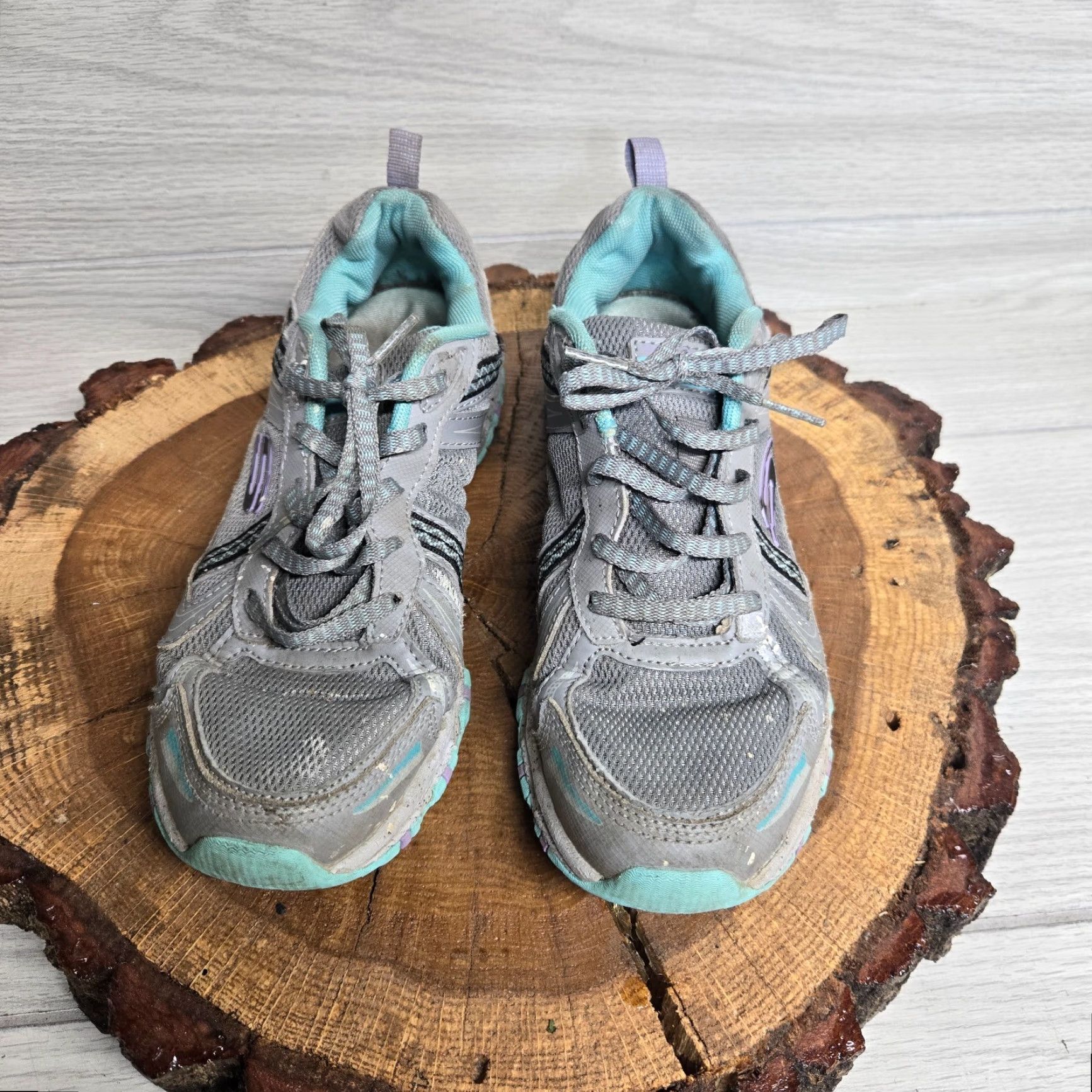 SKECHERS SKECHERS Hillcrest Vast Adventure Gray/Blue Trail Walking Sneakers Women's 8 / UK 7 / EU 40 Size US 7 / IT 37 - 3 Thumbnail