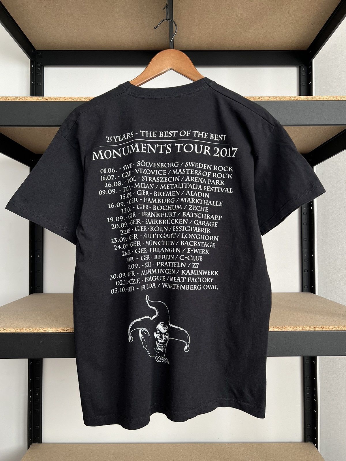 Band Tees Vintage 2017 Edguy Monuments Tour Black T-shirt Size US L / EU 52-54 / 3 - 4 Thumbnail
