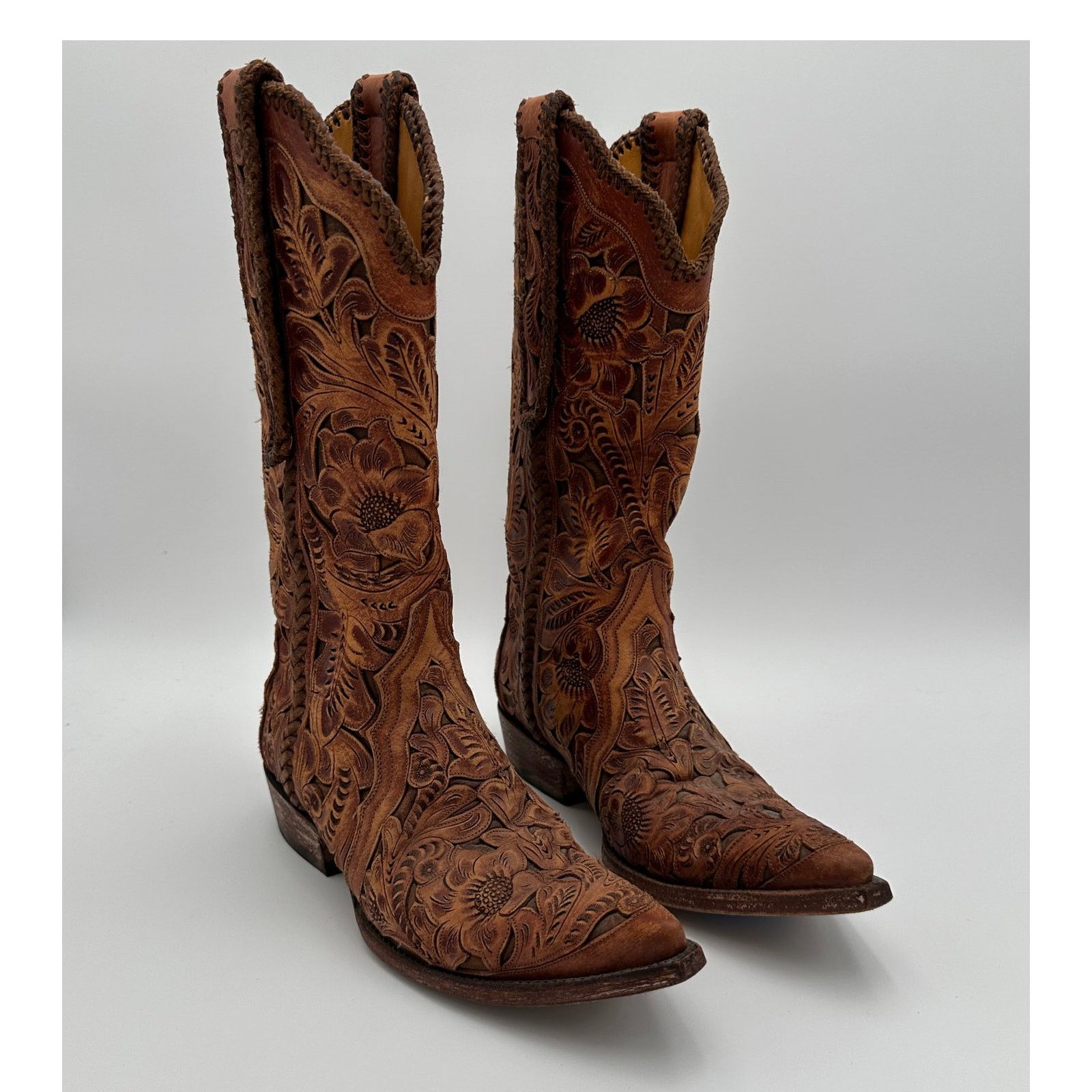 Old Gringo Old Gringo Mens Boots Tooled Size 6.5 D Made in Mexico Size US 6 / EU 39 - 1 Thumbnail