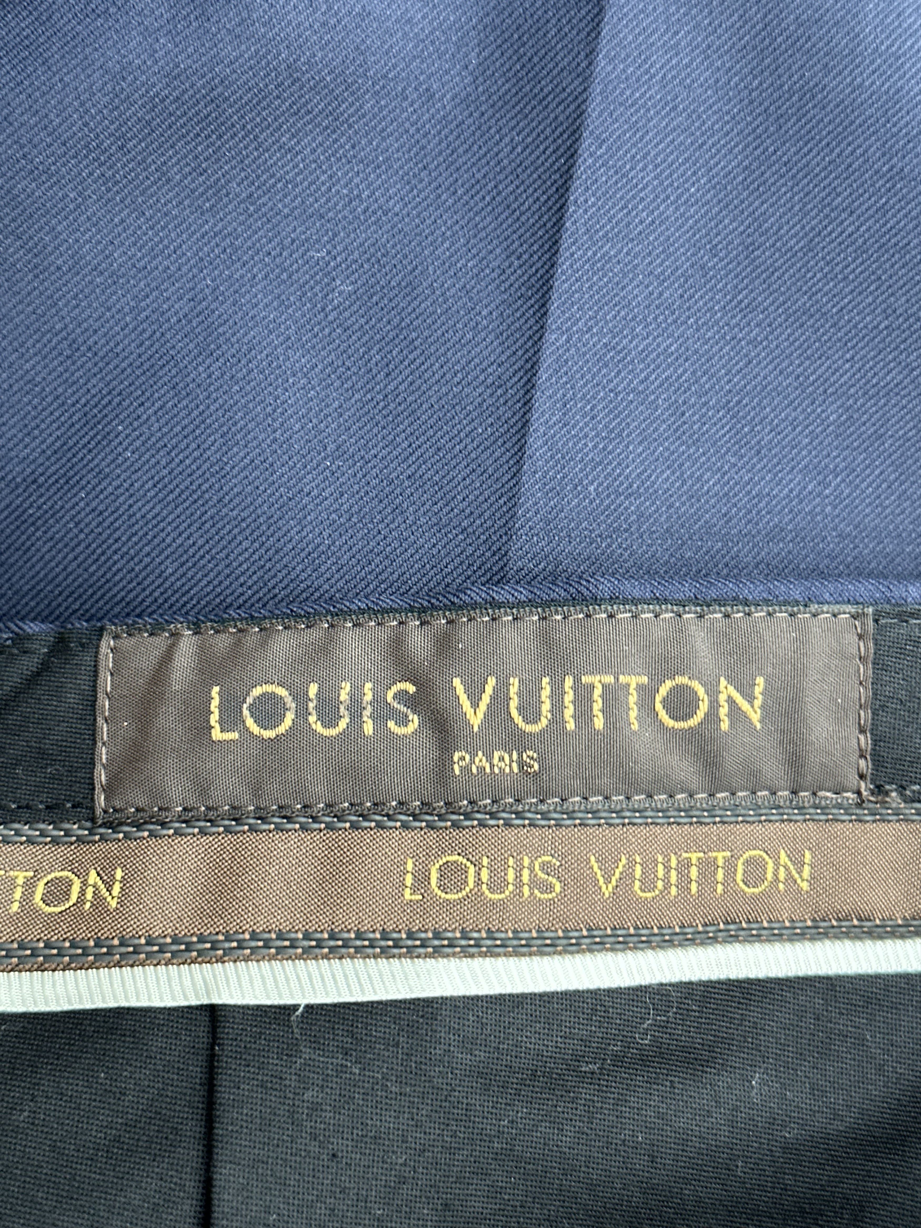 Louis Vuitton Louis Vuitton Navy Wool Dress Pants Size US 36 / EU 52 - 3 Thumbnail