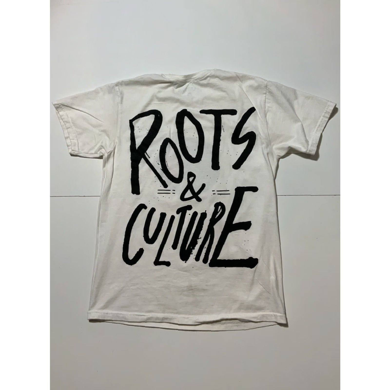 Roots VINTAGE WalkGood LA Los Angeles Peace Roots & Culture White Graphic S/S T-Shirt M Mens Size US M / EU 48-50 / 2 - 3 Thumbnail
