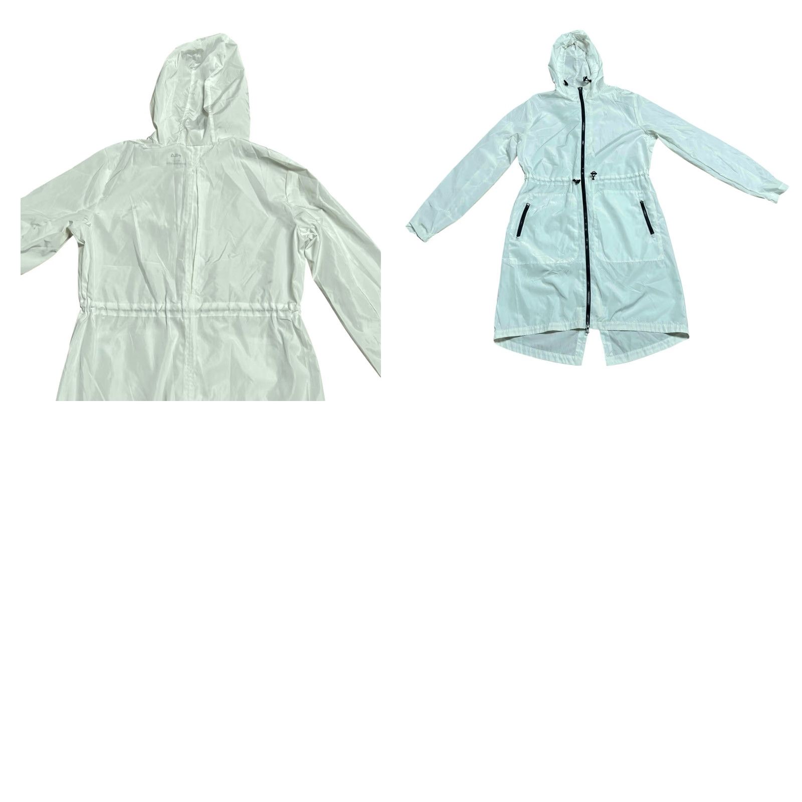 Fila FILA White Water Resistant Trench Coat Woman M Zip Long Casual Workwear Travel Sports Outdoor Shell Polyester Size M / US 6-8 / IT 42-44 - 10 Thumbnail