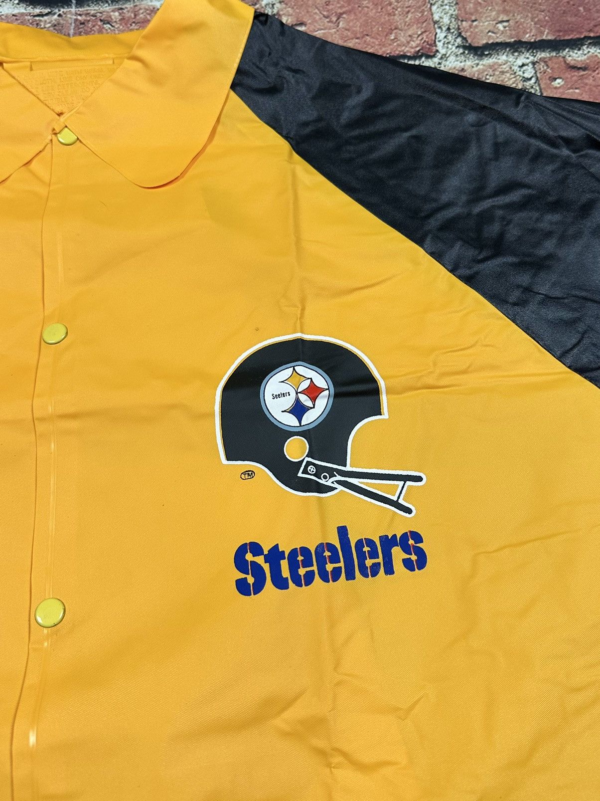NFL Vintage 70s/80s Sears Pittsburgh Steelers Vinyl Rain Coat Size US XL / EU 56 / 4 - 6 Thumbnail