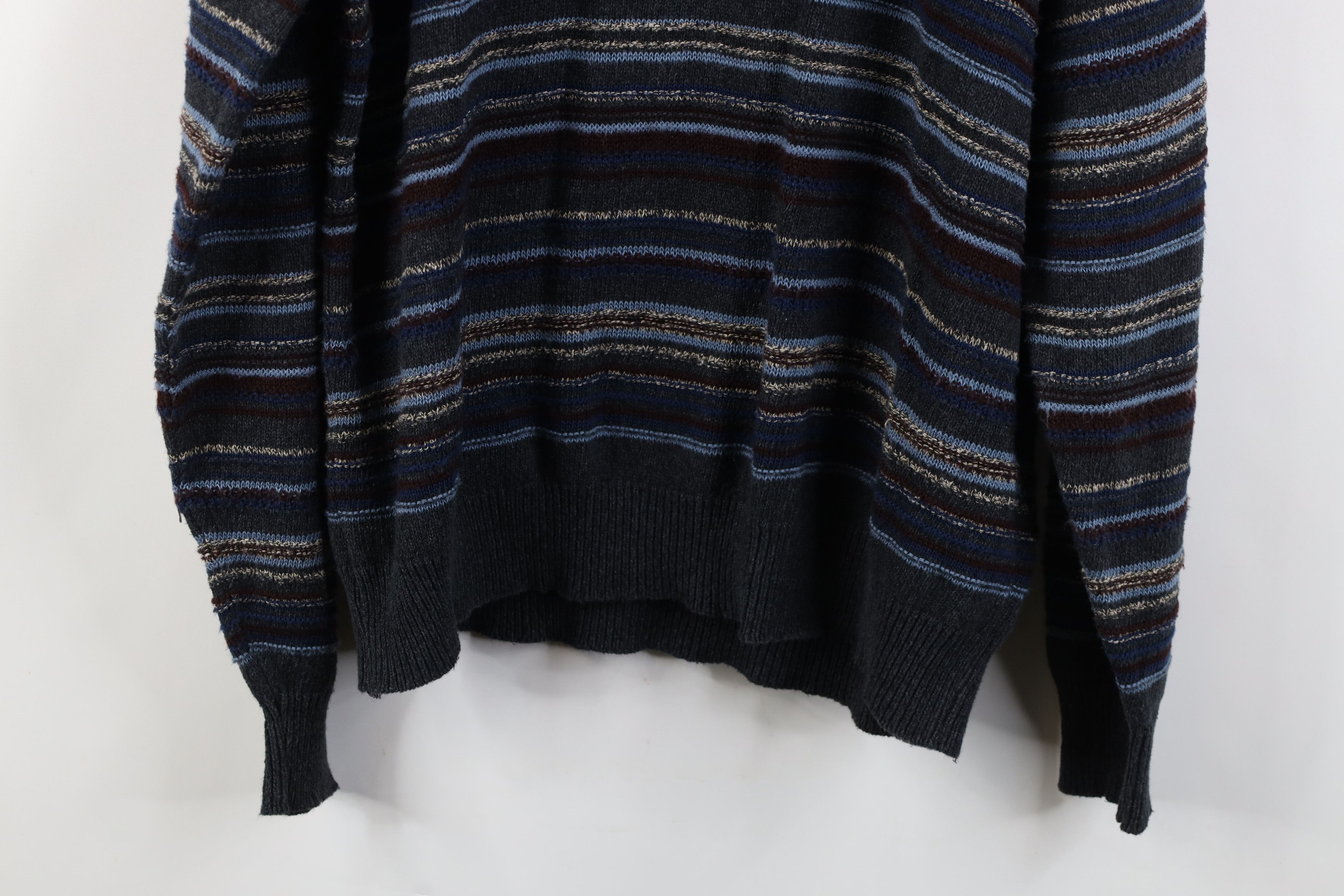 Vintage Vintage 90s Coogi Style Striped Knit Crewneck Sweater Size US XL / EU 56 / 4 - 12 Thumbnail