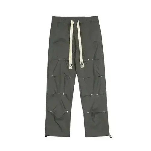 VIBE Button Pleated Pants Cargo y2k streetwear Size US 30 / EU 46 - 4 Thumbnail