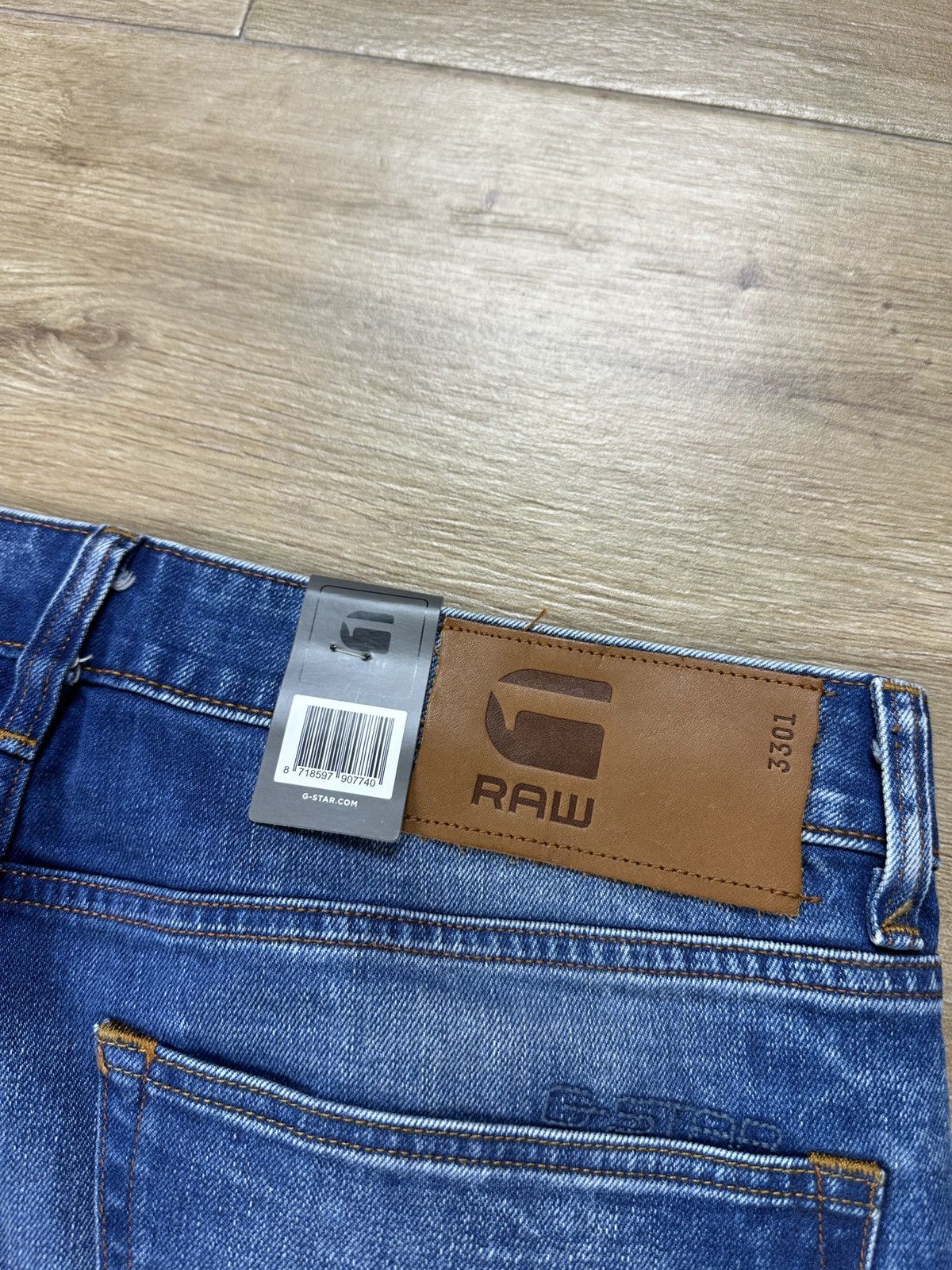 G-Star NEW🏷️ G-Star Raw 3301 Slim Denim Jeans Size US 32 / EU 48 - 10 Thumbnail